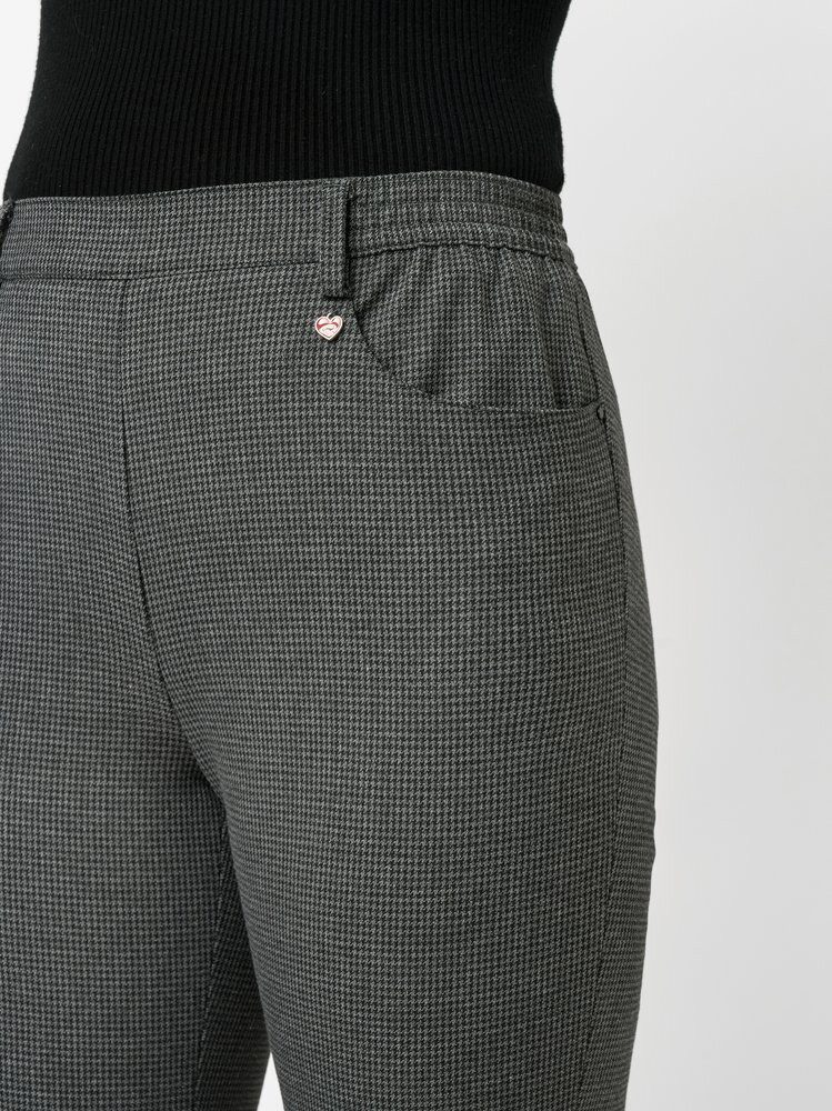 Relaxed by TONI Stretch-Hose Scarlet mit Hahnentritt