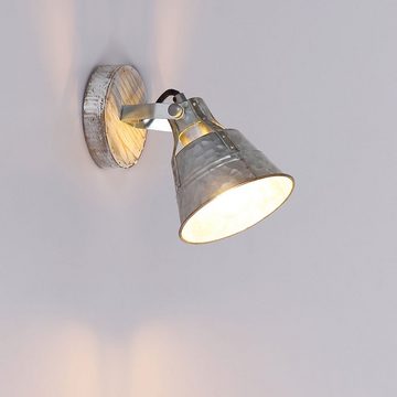 etc-shop LED Wandleuchte, Leuchtmittel inklusive, Warmweiß, Farbwechsel, Vintage Wand Strahler DIMMBAR FERNBEDIENUNG Spot Lampe