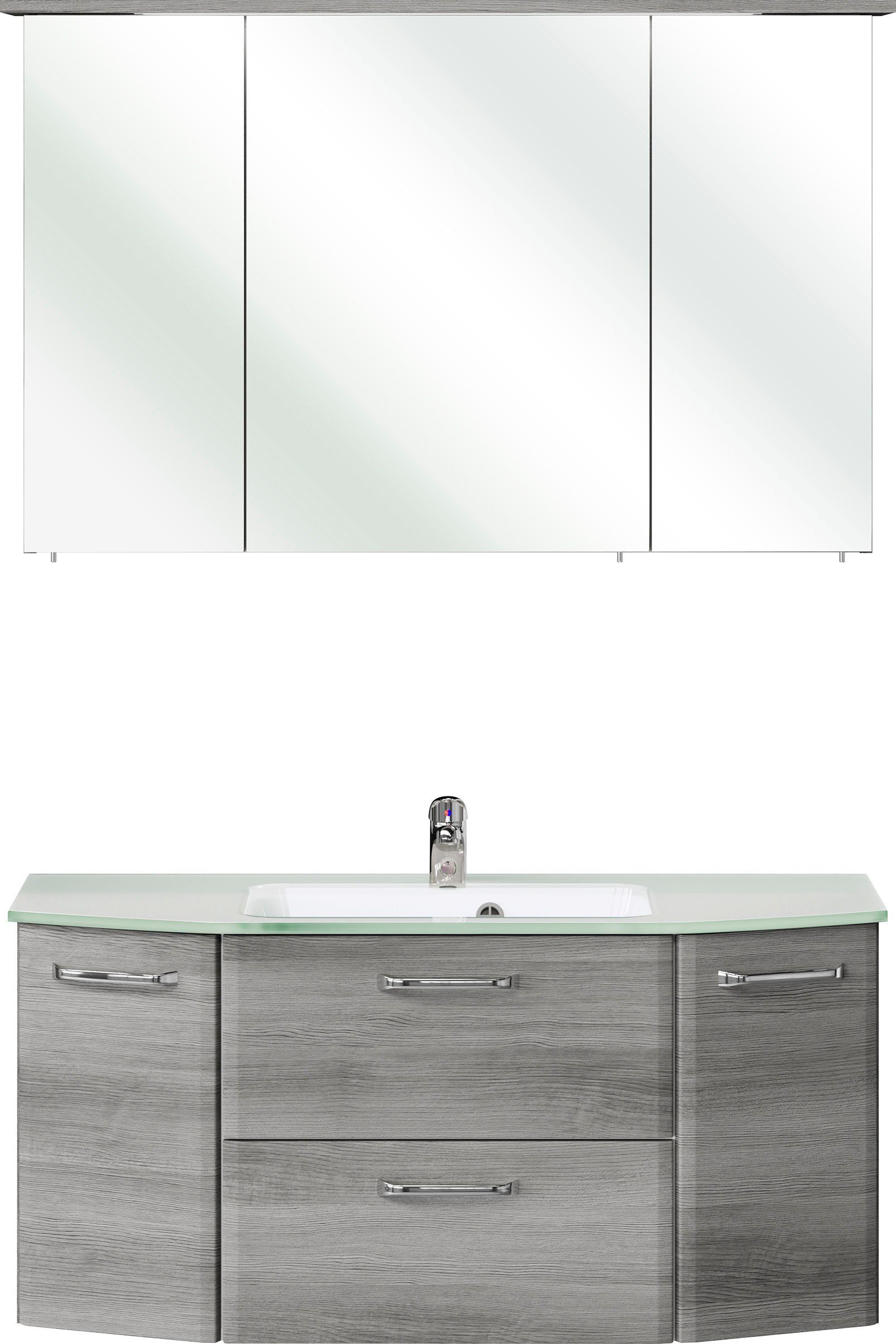 Saphir Badmöbel-Set Quickset 2-teilig, Glaswaschtisch mit günstig online kaufen