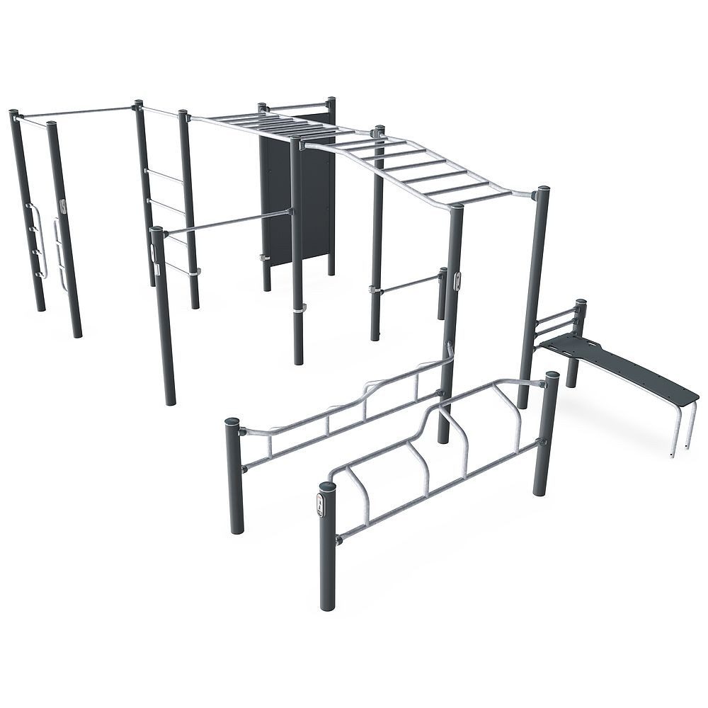 Kompan Kraftstation Outdoor-Fitness-Station Pro 5, Für Outdoorfitness-Parks, Generationenspielplätze usw.