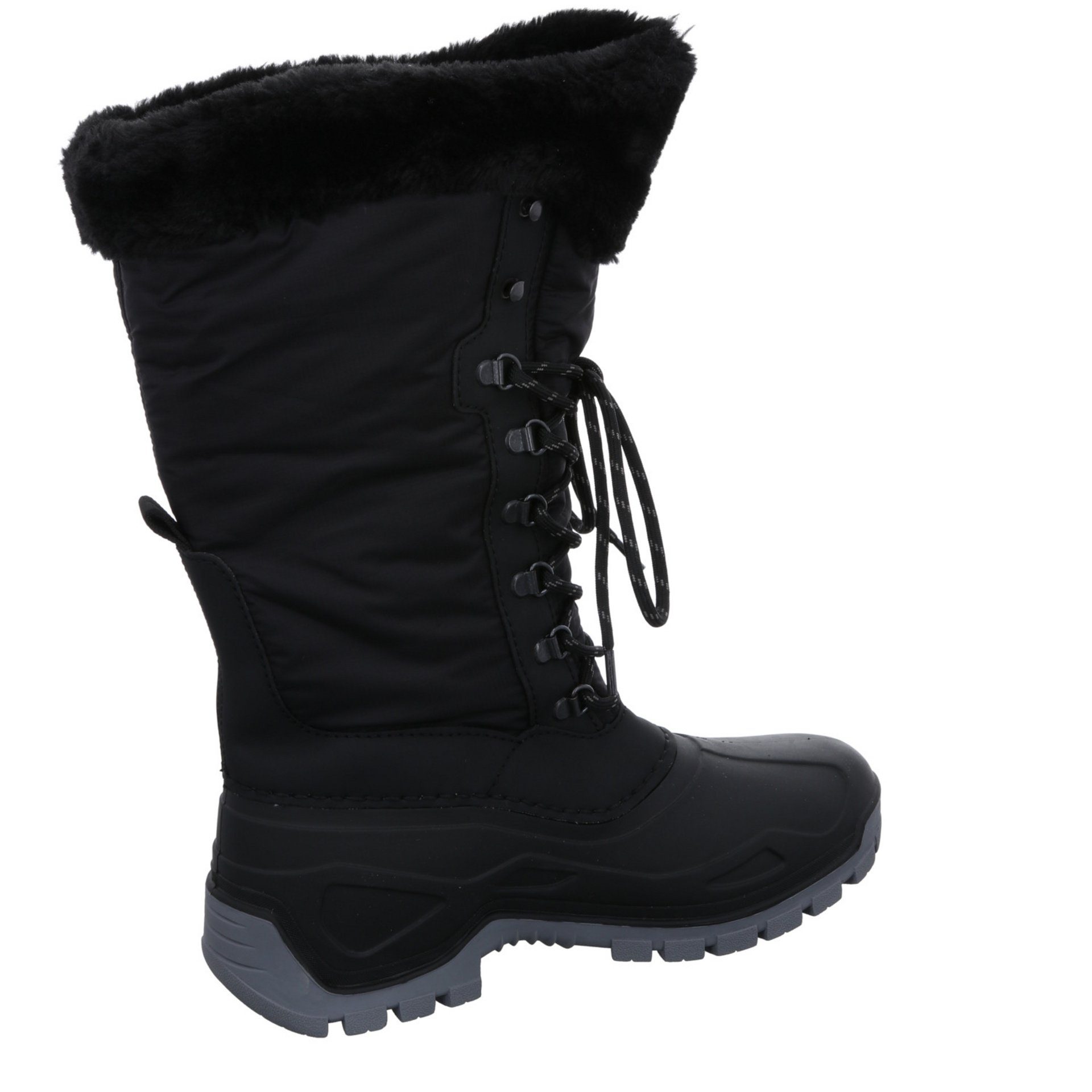 Freizeit Schuhe Snowboots Damen schwarz/schwarz/nero Boots Winter Synthetikkombination Rieker Snowboots