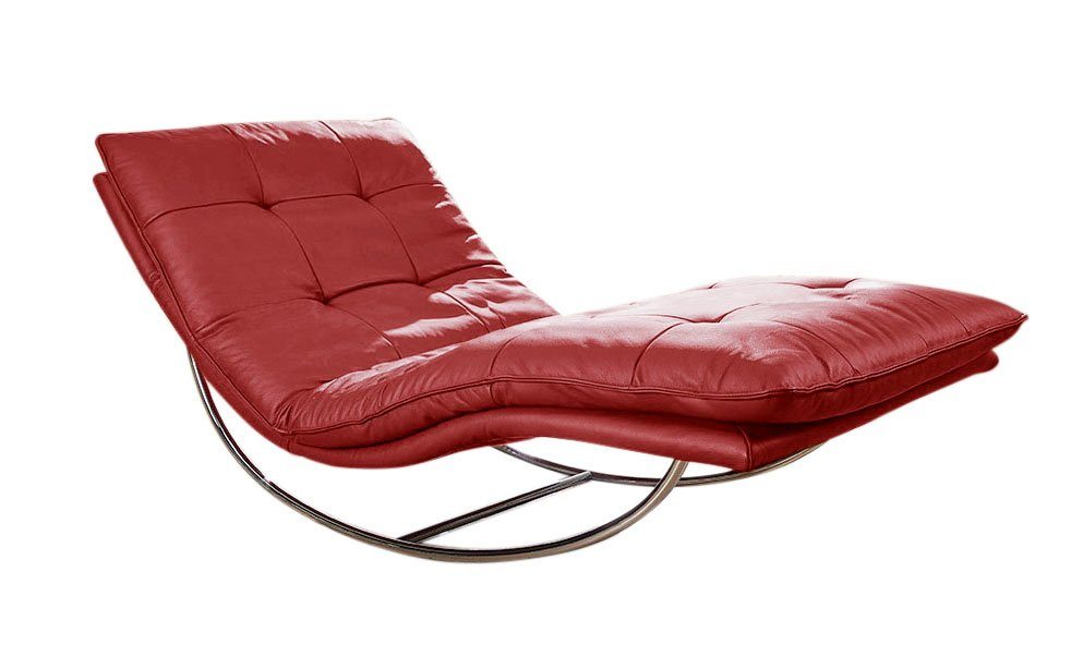 W.SCHILLIG Relaxliege daily dreams, in Waffelkissen-Optik, Schaukelgestell Chrom glänzend, in 2 Breiten