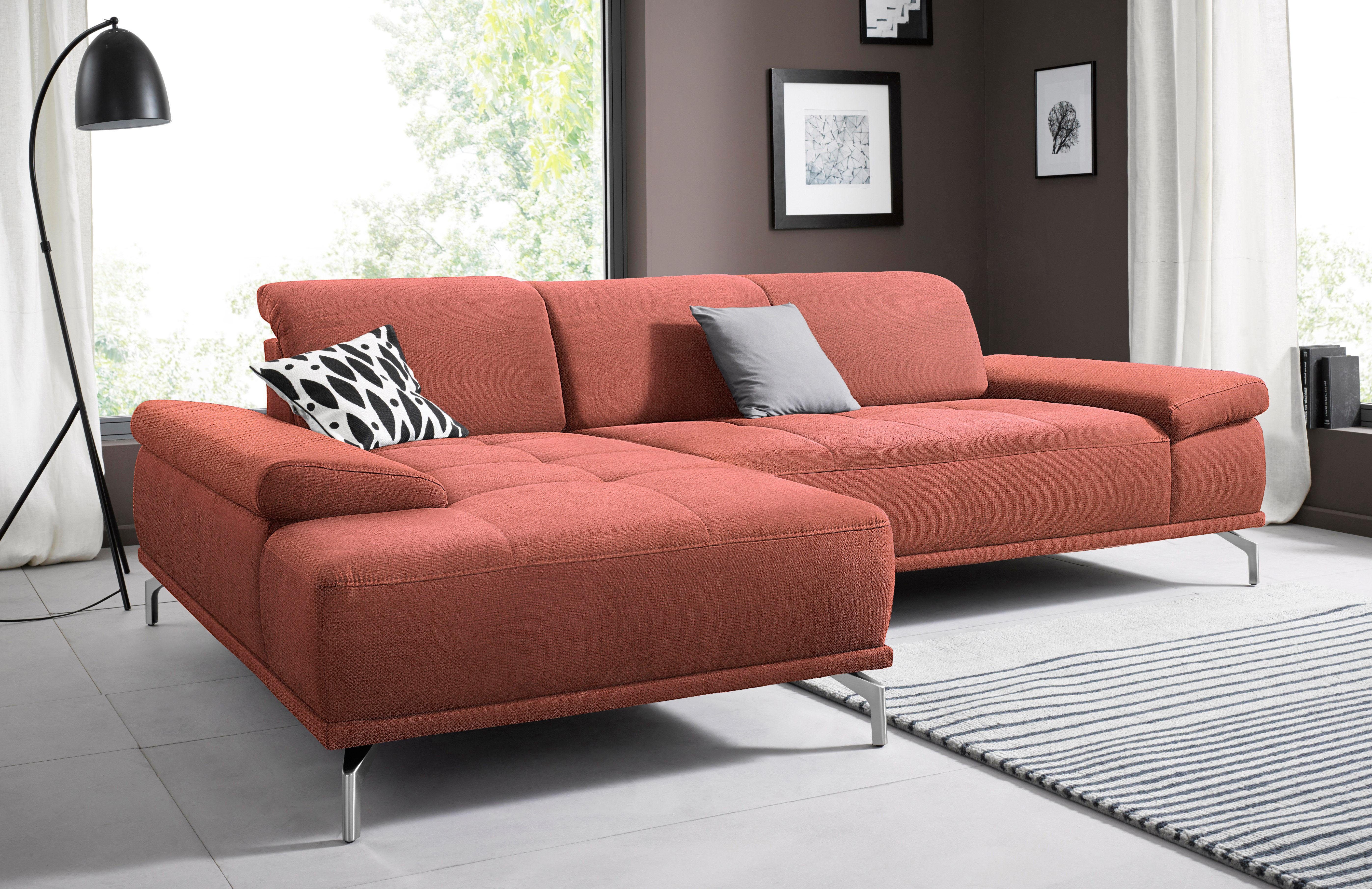 Places of Style Ecksofa "Caluna", Inkl.Sitztiefenverstellung, wahlweise mit günstig online kaufen