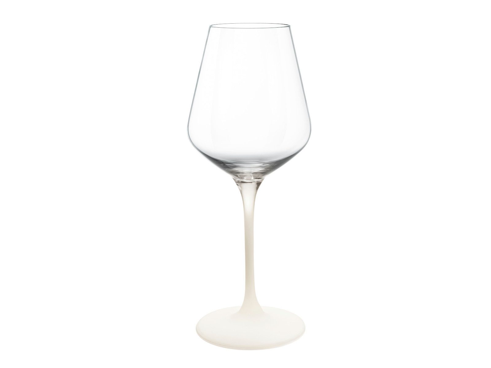 Villeroy & Boch Gläser-Set Manufacture Rock blanc Weißweinglas Set 4tlg, Kristallglas