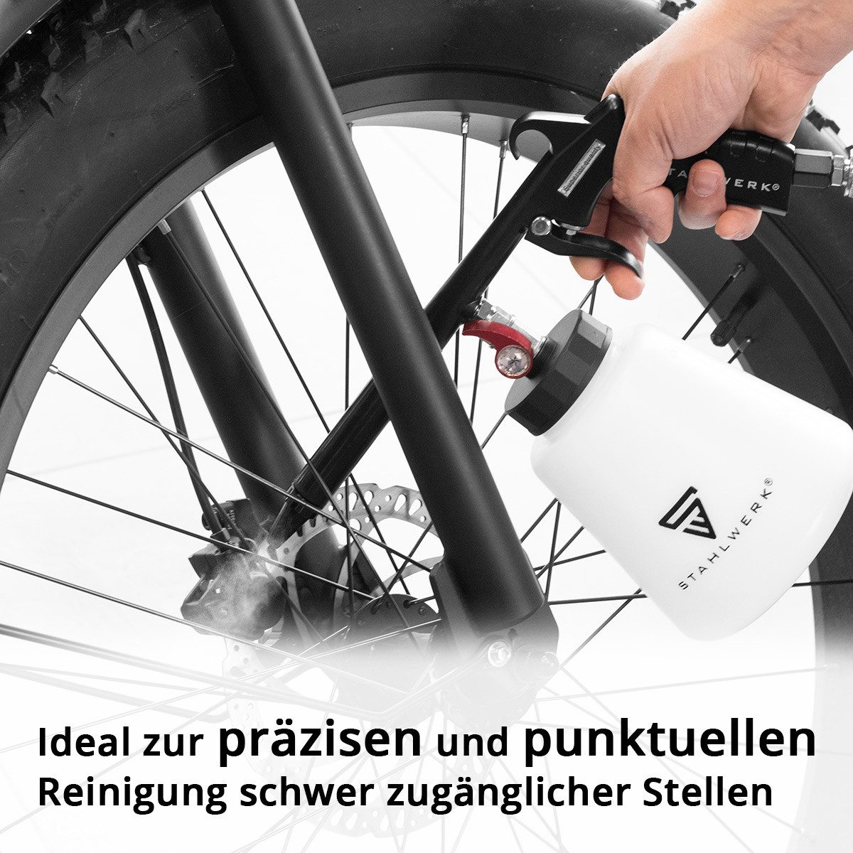 STAHLWERK Ausblaspistole Druckluft-Reinigungspistole RP-93 ST, Paket, 2-tlg., Einzelgerät, für effektive Autowäsche und Reinigung verschiedener Oberflächen