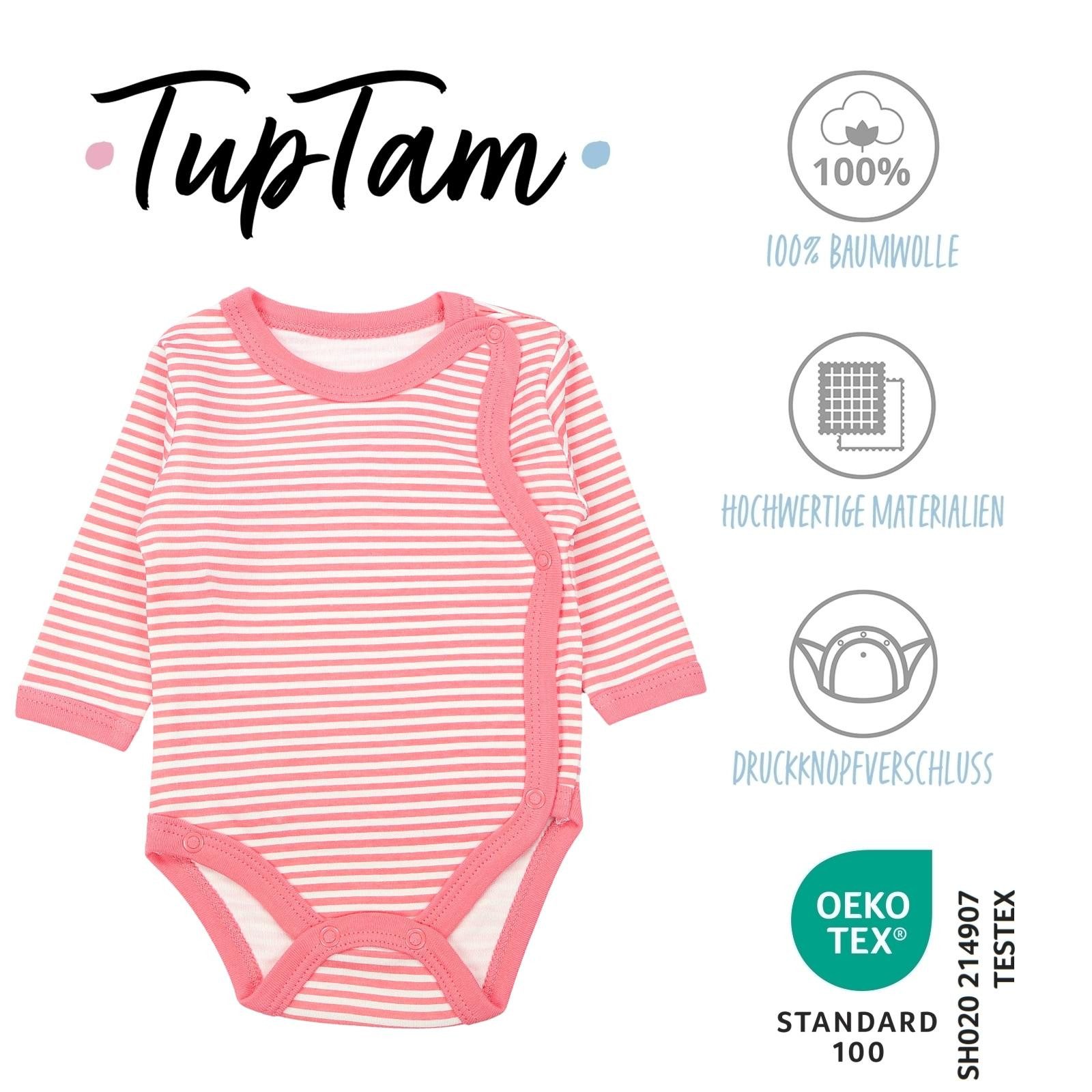 TupTam Langarmwickelbody TupTam Unisex Baby Wickelbody Langarm 5er Set