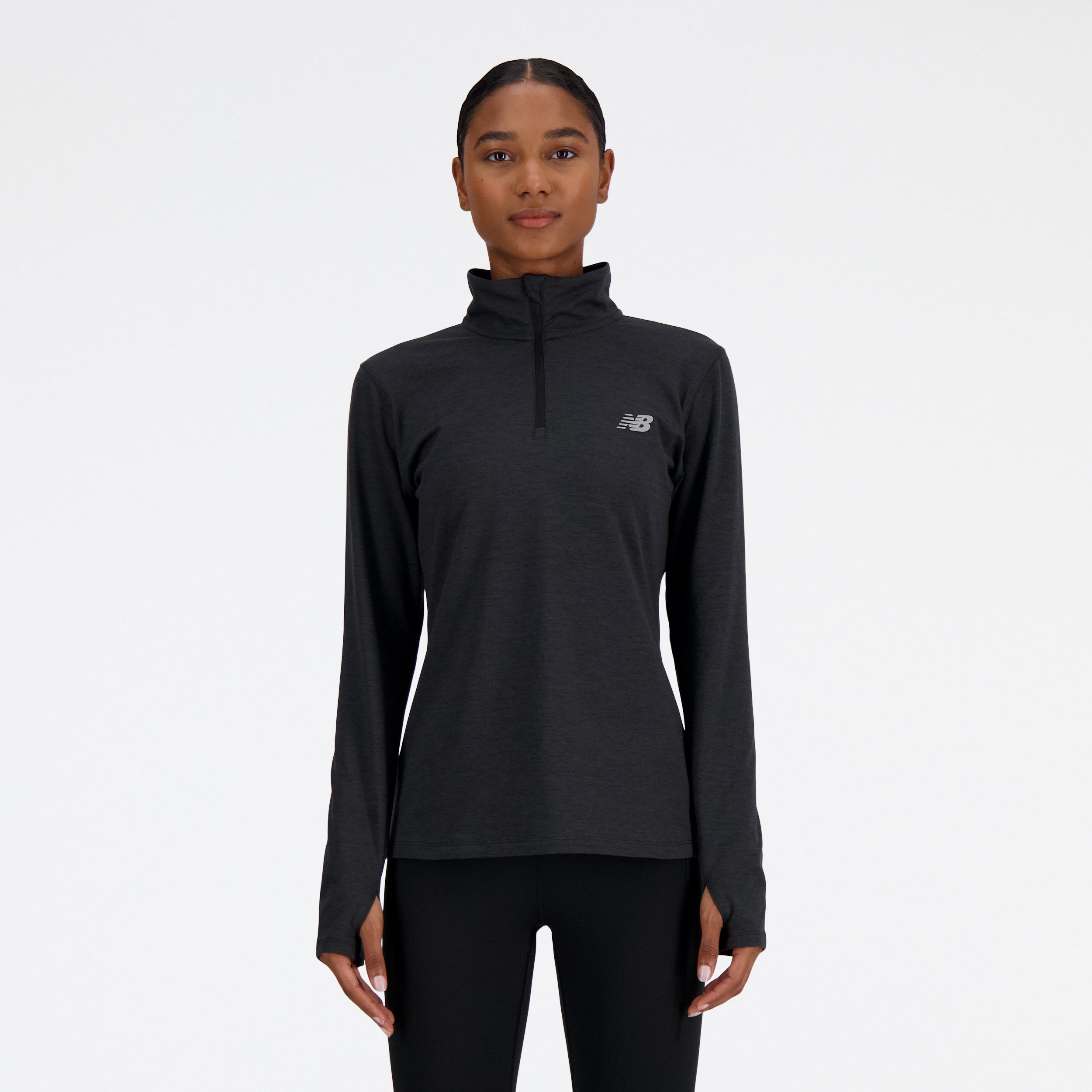 New Balance Laufshirt Sport Essentials Space Dye Quarter Zip günstig online kaufen