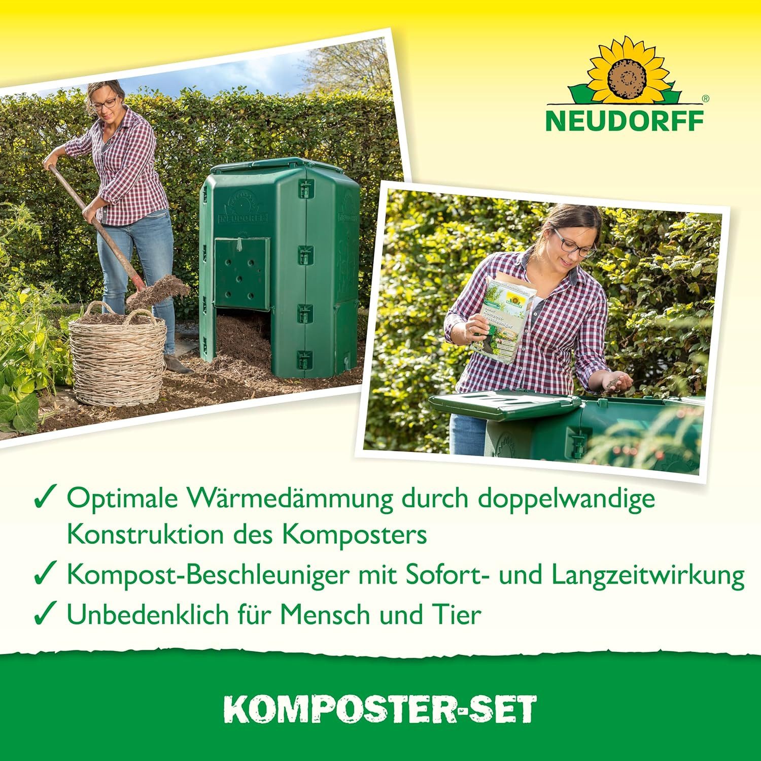 Neudorff Thermokomposter NEUDORFF Thermokomposter mit Bodengitter