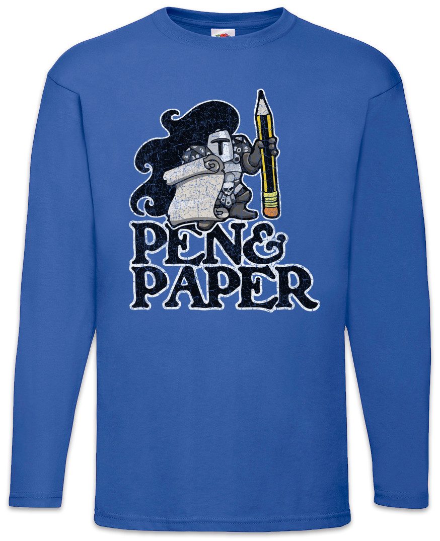 Langarmshirt Pen & Paper Langarm T-Shirt Dungeons Gamer Geek Nerd Dragons Roleplay