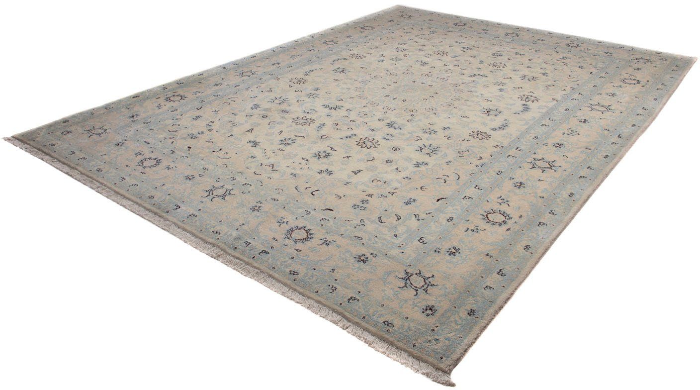 Wollteppich Täbriz - 40 Raj Medaillon Beige 158 x 96 cm, morgenland, rechteckig, Höhe: 8 mm, Handgeknüpft