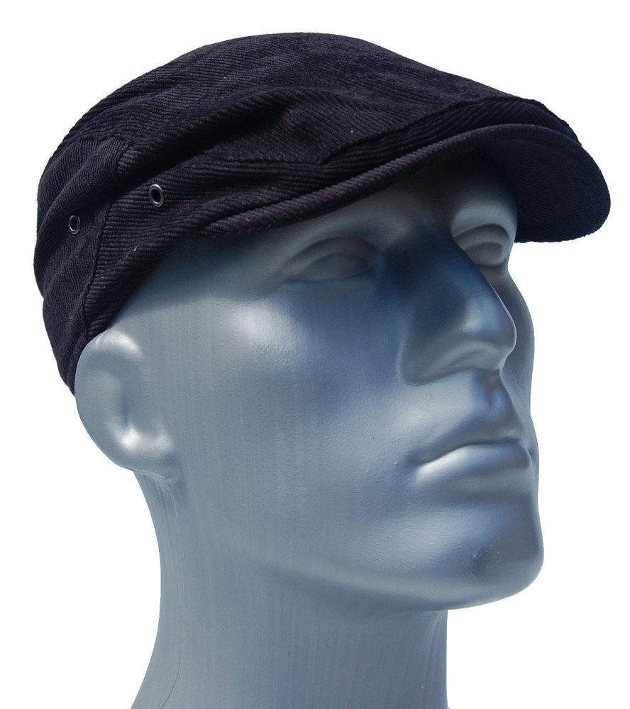 Cool4 Schiebermütze Flat Cap Feincord mit 3-fach Druckknopf-Größenverstellung Robust, bequem und individuell anpassbar – Bild 2 von 4