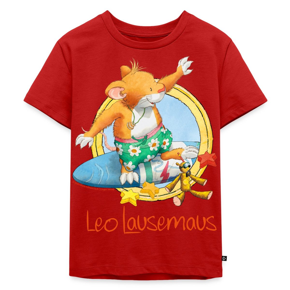 T-Shirt Leo Lausemaus Sommer Surfer Urlaub Kinder Premium T-Shirt