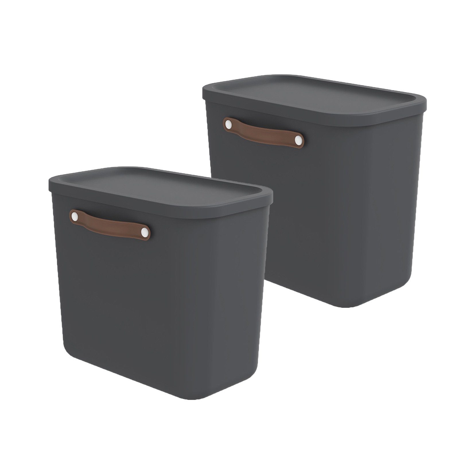 ROTHO Хранилищаsbox 2er-Set Kiste mit Deckel Maloja 25l