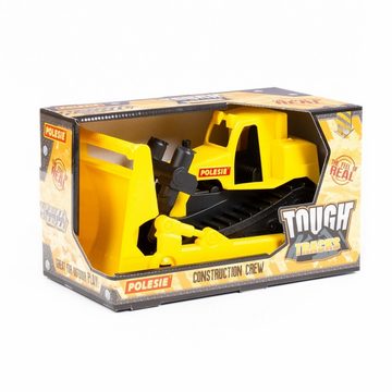 LEAN Toys Spielzeug-Auto Bulldozer Baufahrzeug Baustelle Baumaschine Planierraupe Fahrzeug Auto