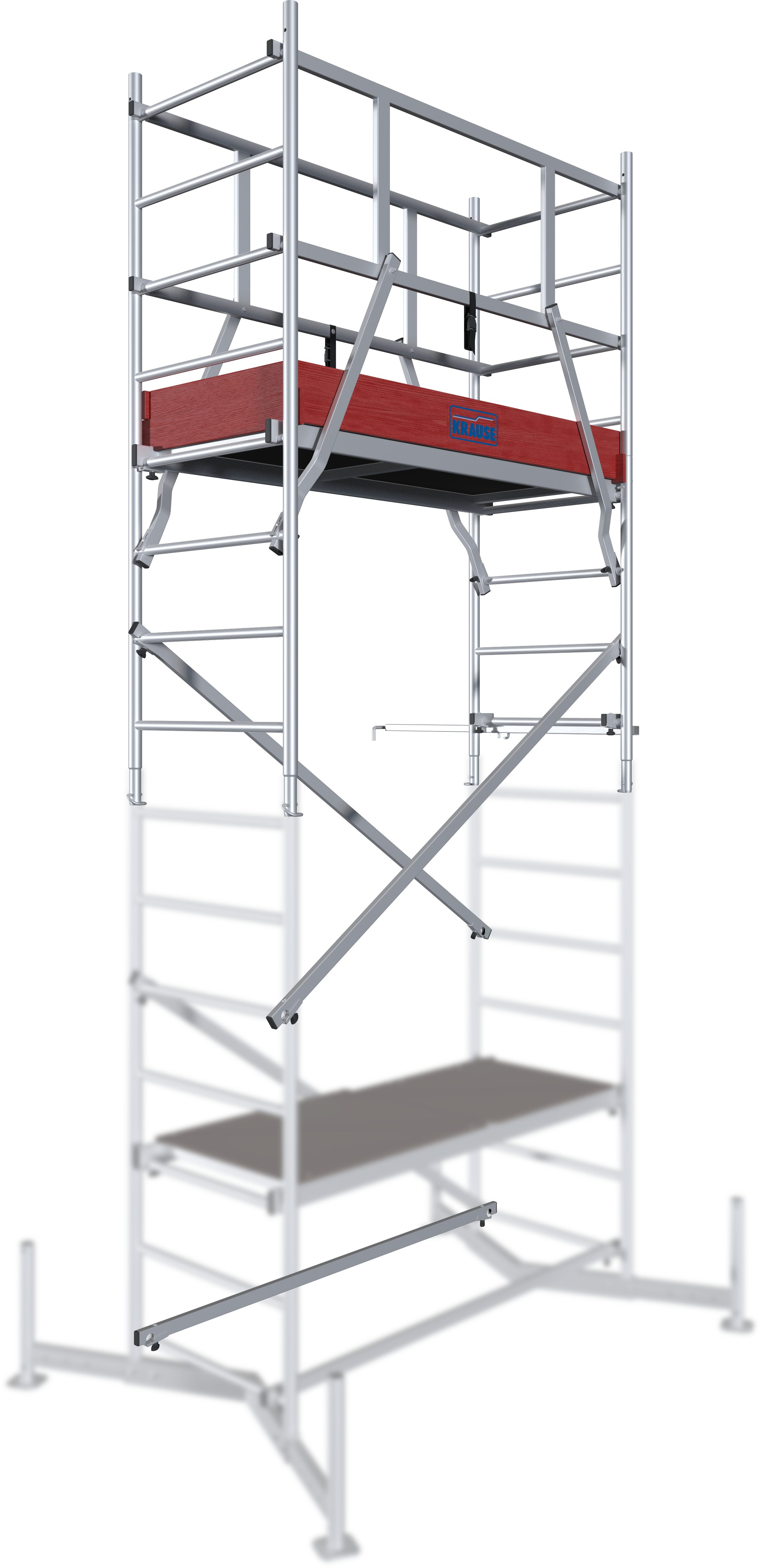 KRAUSE Arbeitsgerüst ClimTec System 1. Aufstockung, nur in Verbindung mit dem ClimTec System Grundgerüst nutzbar