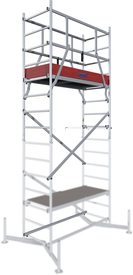 Thumbnail - KRAUSE Arbeitsgerüst ClimTec System 1. Aufstockung, nur in Verbindung mit dem ClimTec System Grundgerüst nutzbar