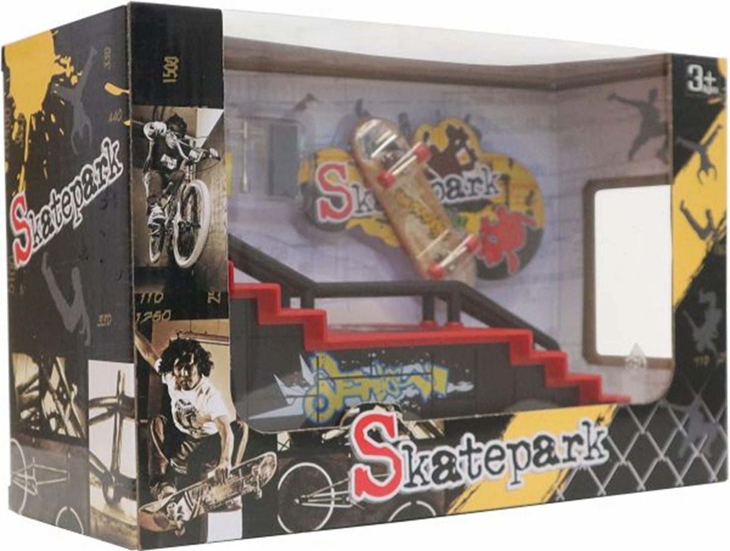 Vedes Spiel Fingerskateboard Rampe Set inkl. Board & Werkzeug 24x11x9cm