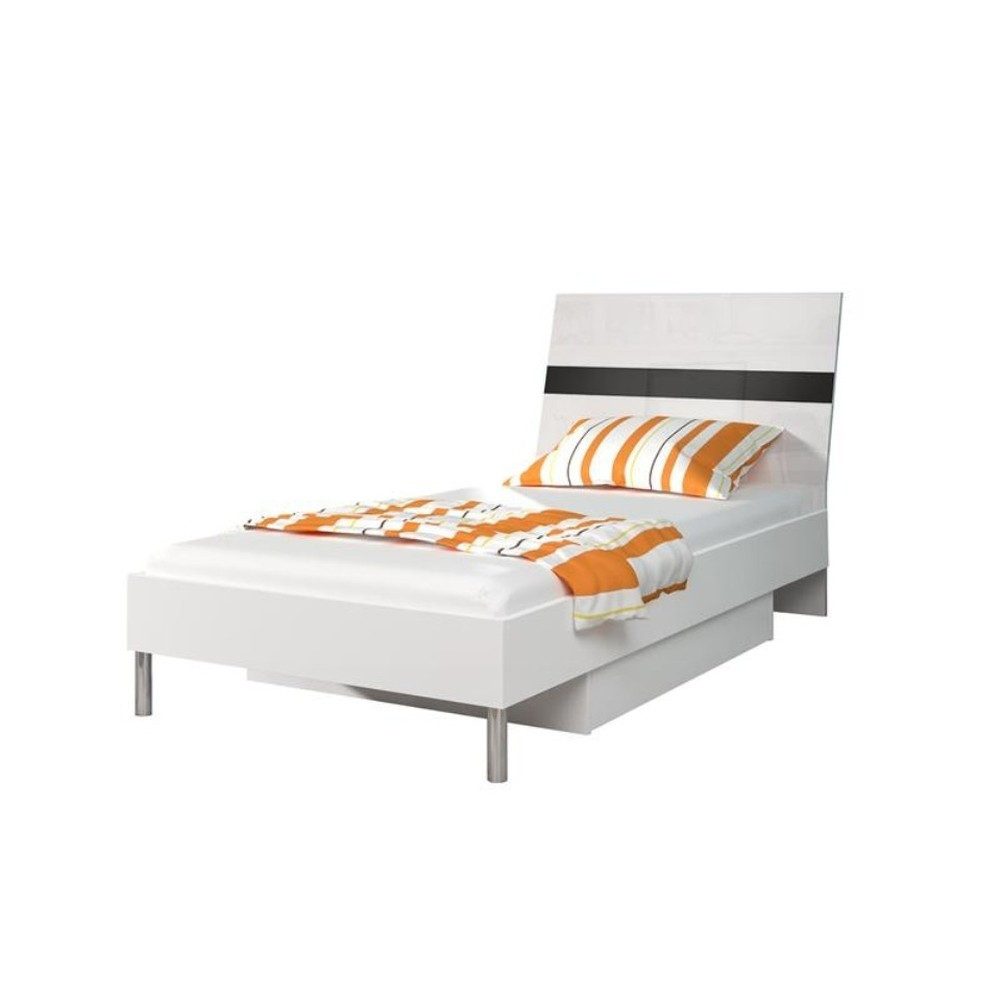 JVmoebel Jugendbett Hochglanz Einzelbett aus Holz für Jungen im modernen Design, Made in Europa