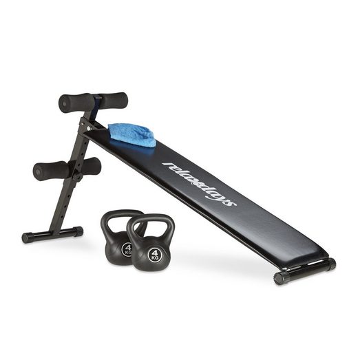 relaxdays Bauchtrainer »Sit Up Bank«, Fitness leicht gemacht: Bringen