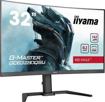 Iiyama GCB3280QSU-B1 Curved-Gaming-LED-Monitor (80 cm/32 ", 2560 x 1440 px, WQHD, 0,2 ms Reaktionszeit, 165 Hz, VA LED)