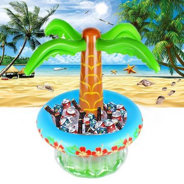 AUKUU Badeinsel Luftkissen Luftkissen Party Getränkekühlung Eisbar Eiskübel, Outdoor Untersetzer aufblasbarer Kokosnuss Eiskübel