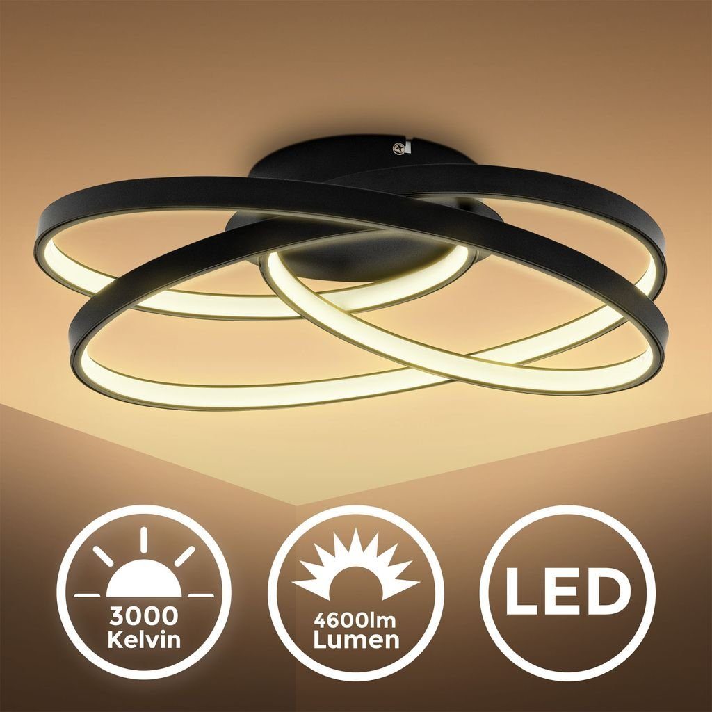 B.K.Licht Deckenleuchte LED Wohnzimmer-Deckenlampe modern 39cm günstig online kaufen