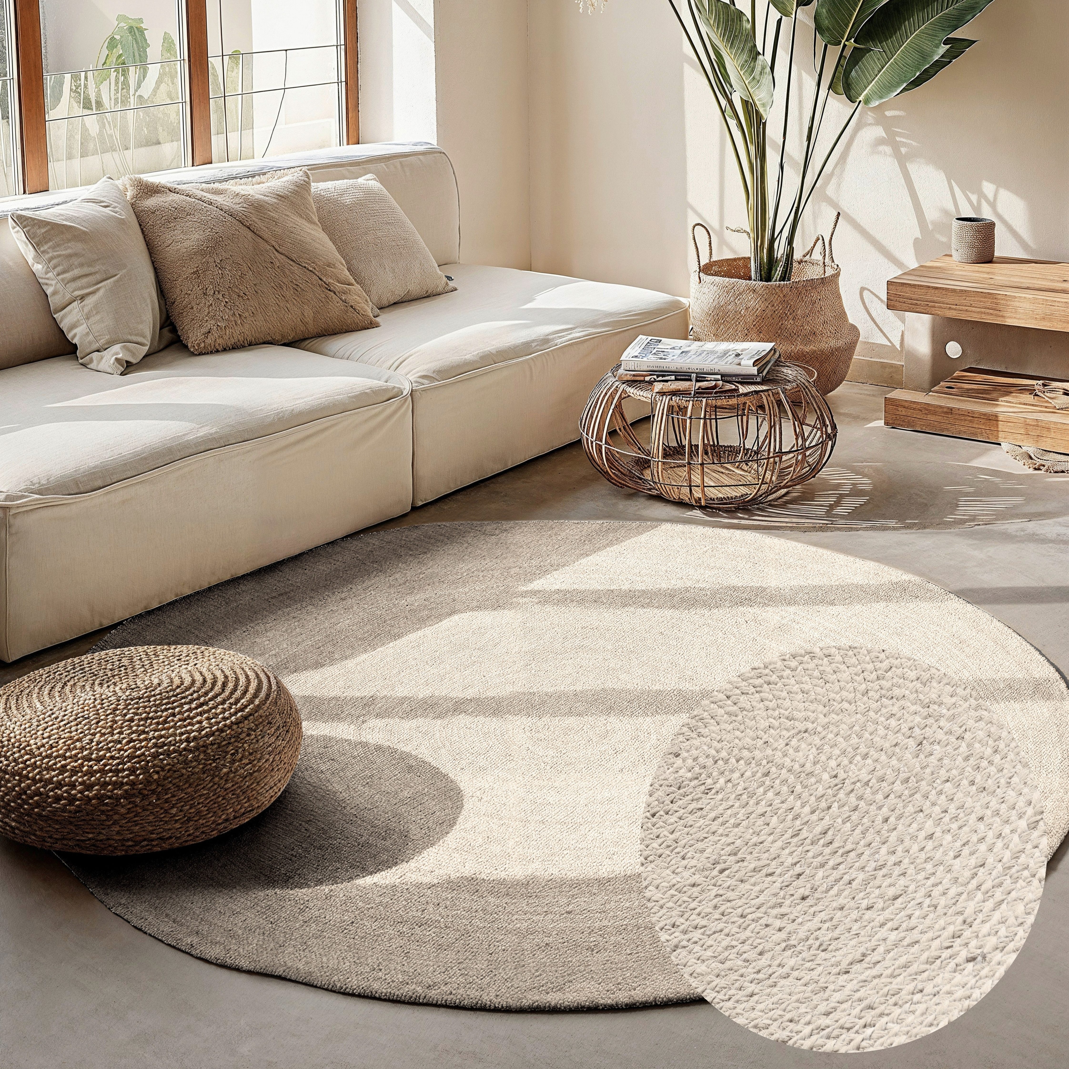 HANSE Home Teppich Rangpur Juteteppich, in rund und oval, oval, Höhe: 10 mm, handgewebt, 100% Jute, Natur, Wohnzimmer, Flur, Boho, Skandi
