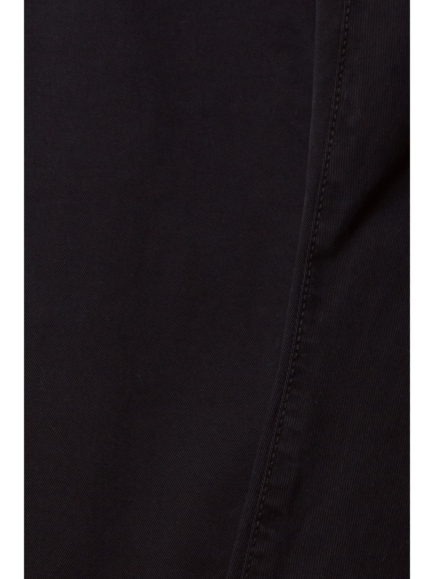 BLACK Stoffhose Slim-Fit-Hose Baumwolle aus Esprit organischer