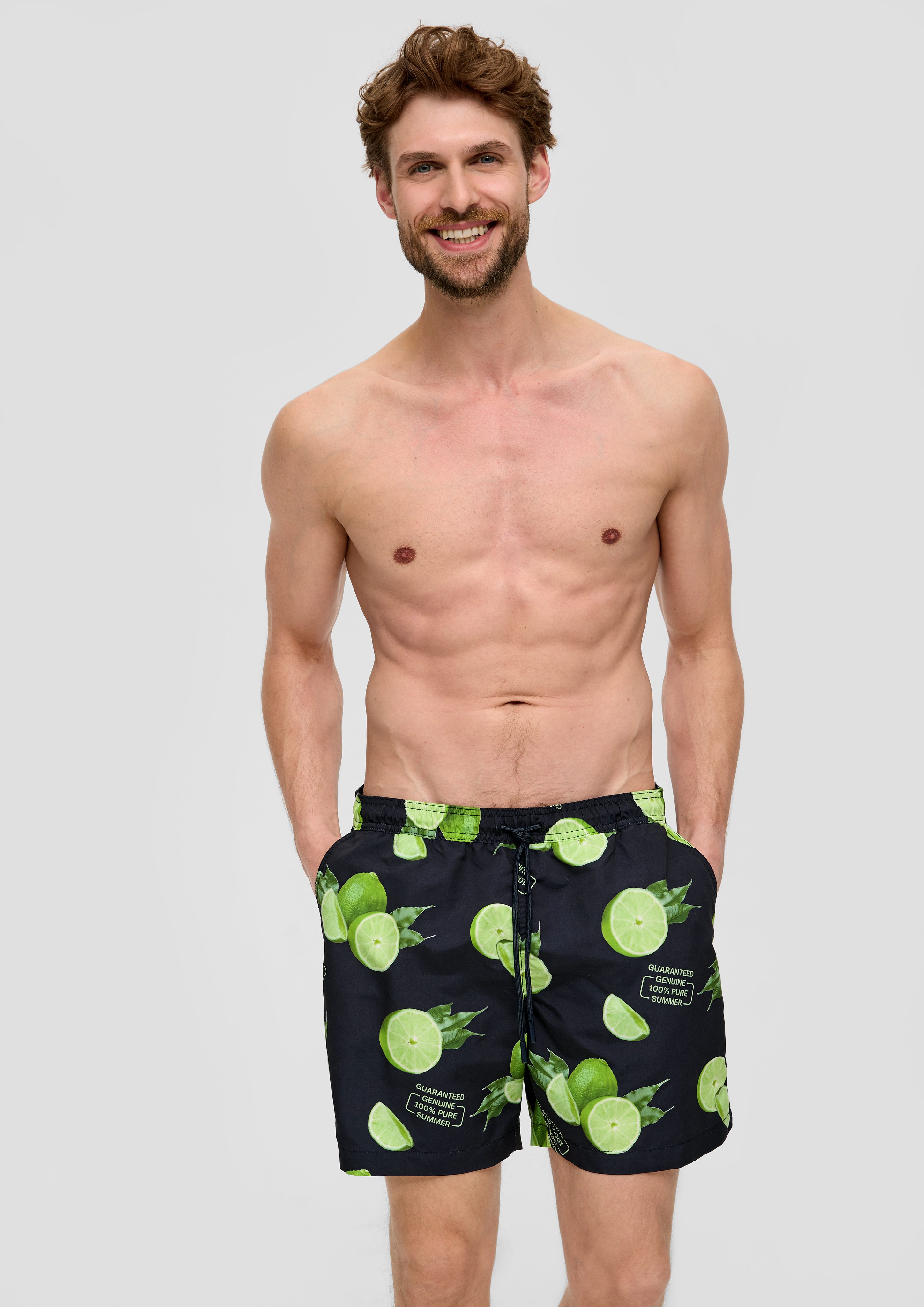 s.Oliver Badehose Relaxed: Shorts mit All-over-Print