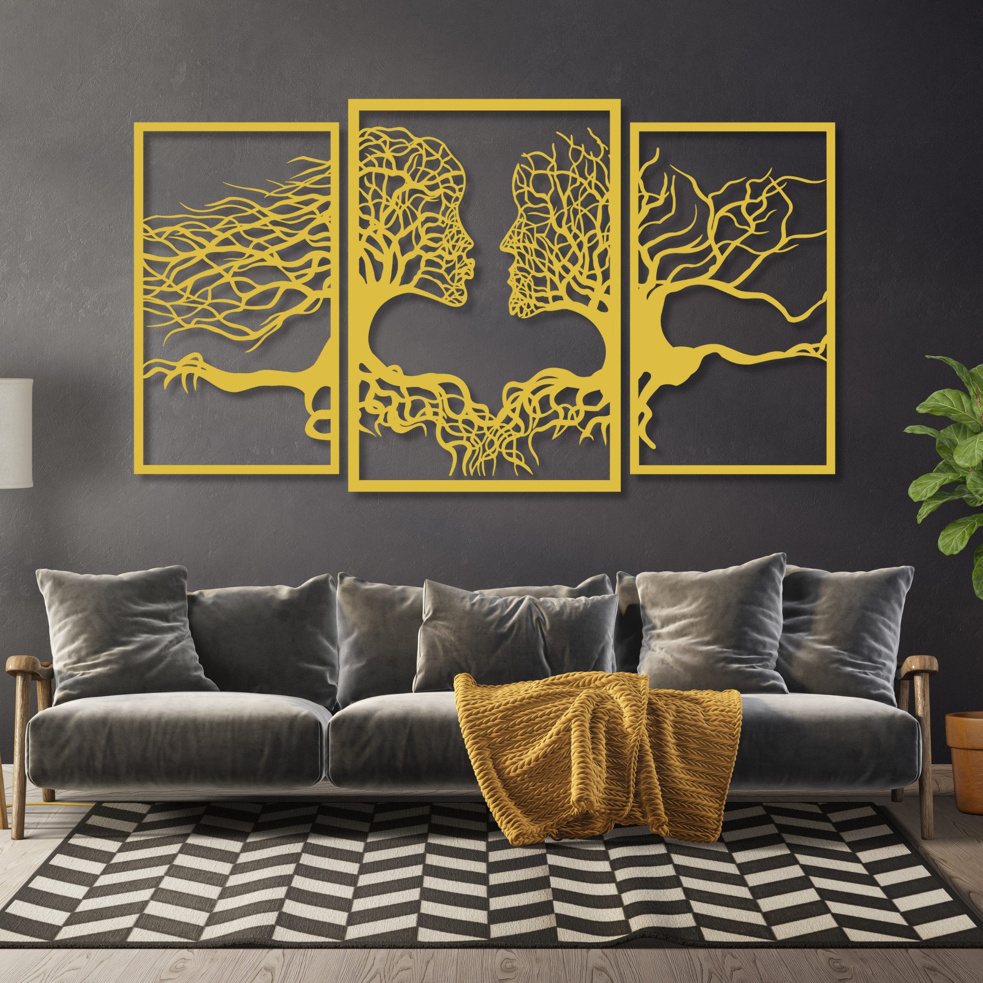 EYOKA Wanddekoobjekt 3D Wandbild aus Holz günstig online kaufen