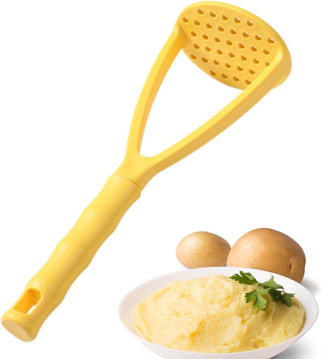 TUABUR Gelb Kartoffelstampfer Kartoffelpüree-Artefakt-Kürbisstampfer-Werkzeug