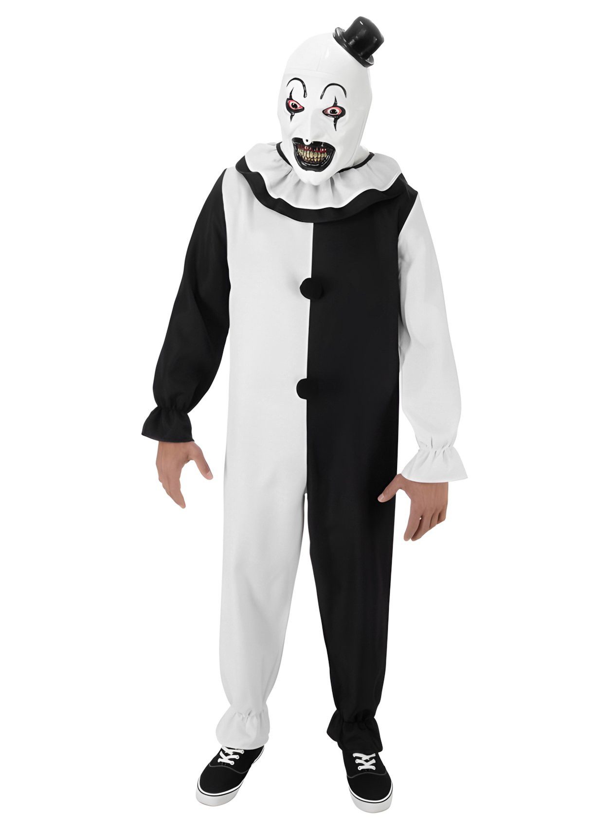 CHAKS Verkleidungsmaske Horrorclown - Halloween Maske Herren Gruselkostüm, Der schräge Horrorclown aus der beliebten Horrorfilm-Reihe
