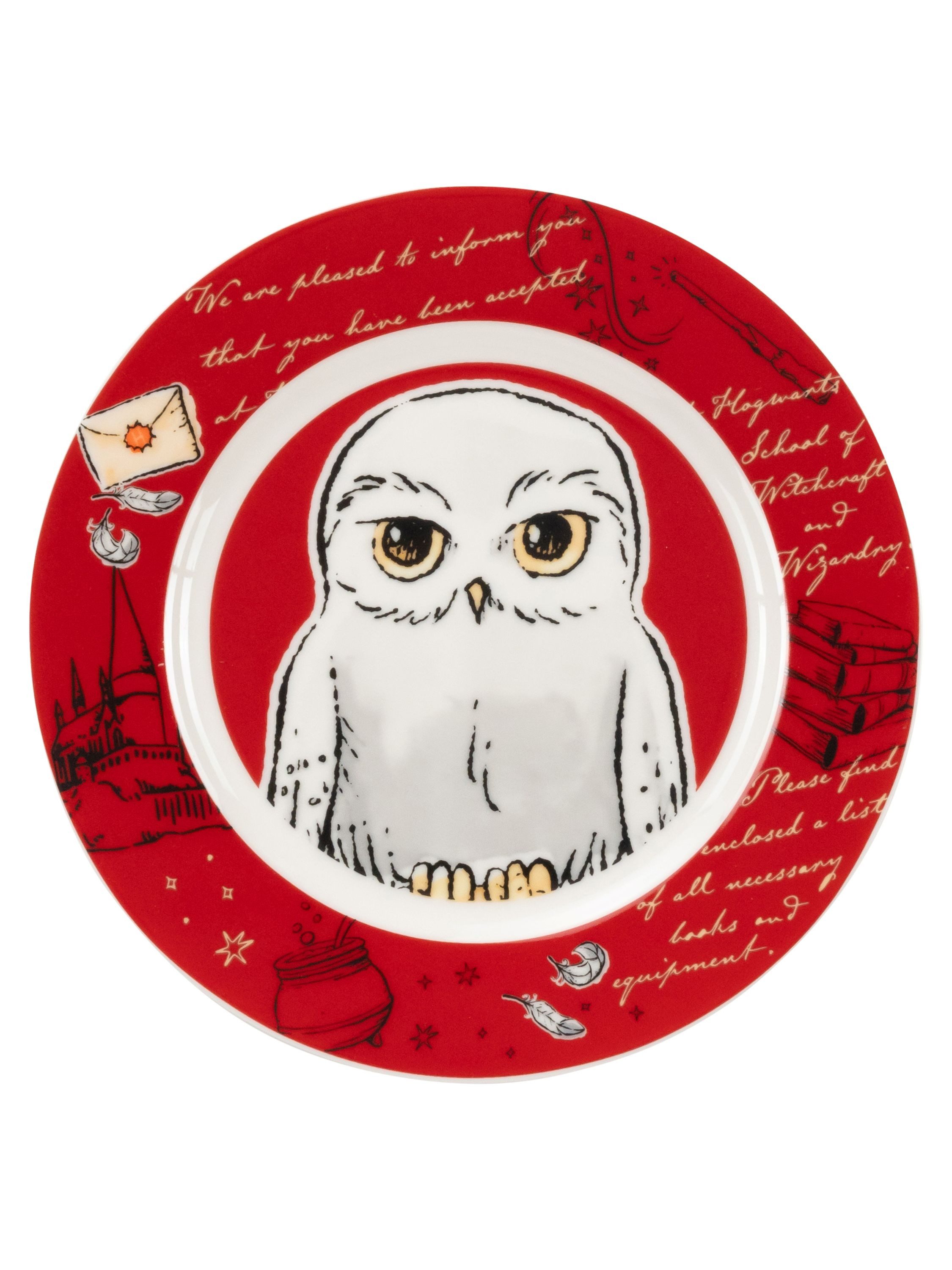 United Labels® Frühstücks-Geschirrset Harry Potter - Hedwig Eule - 3-teilig, 1 Personen, Porzellan – Bild 4 von 5