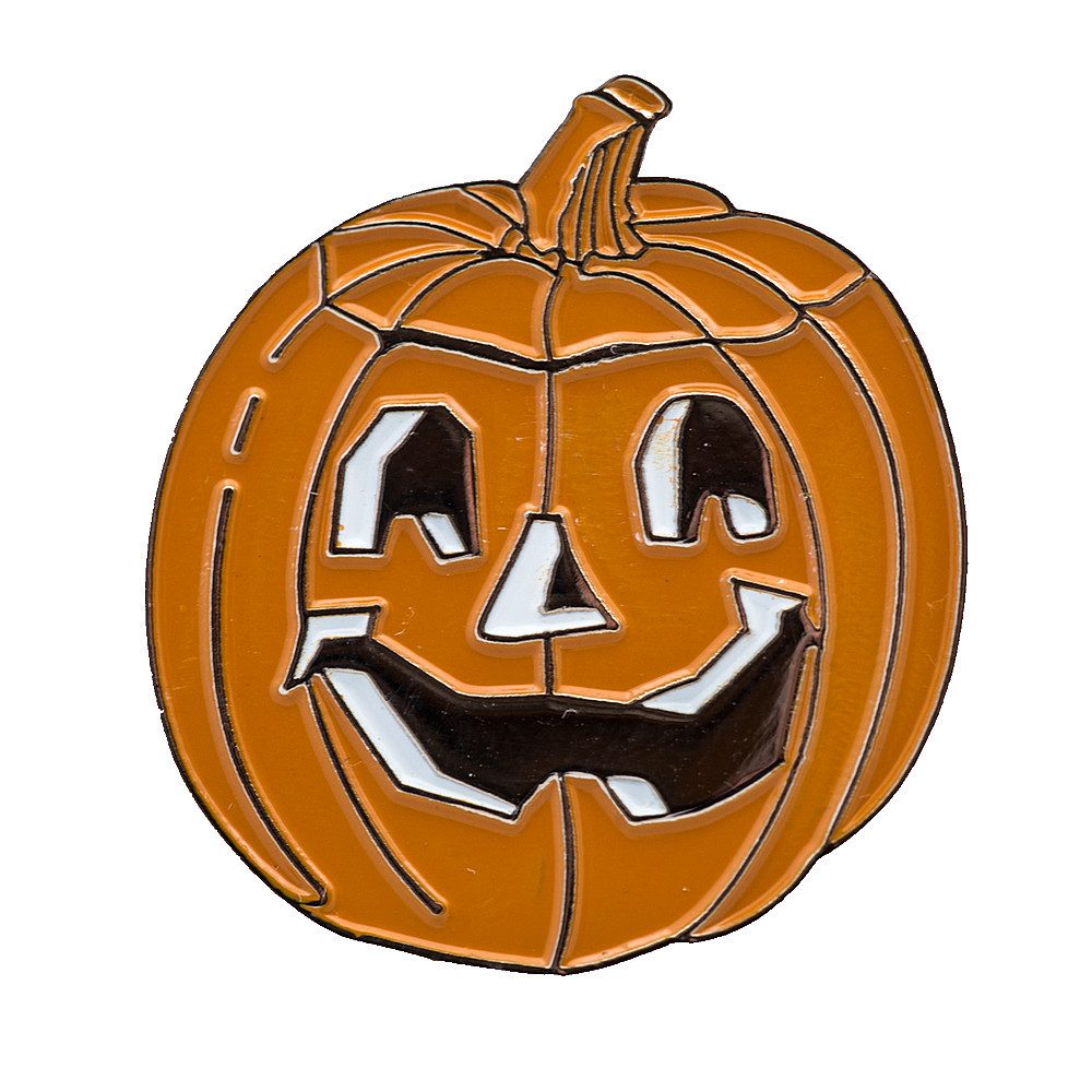 Anstecknadel Halloween Kürbis Spukgesicht Metall Button Badge Pin Anstecker 0769