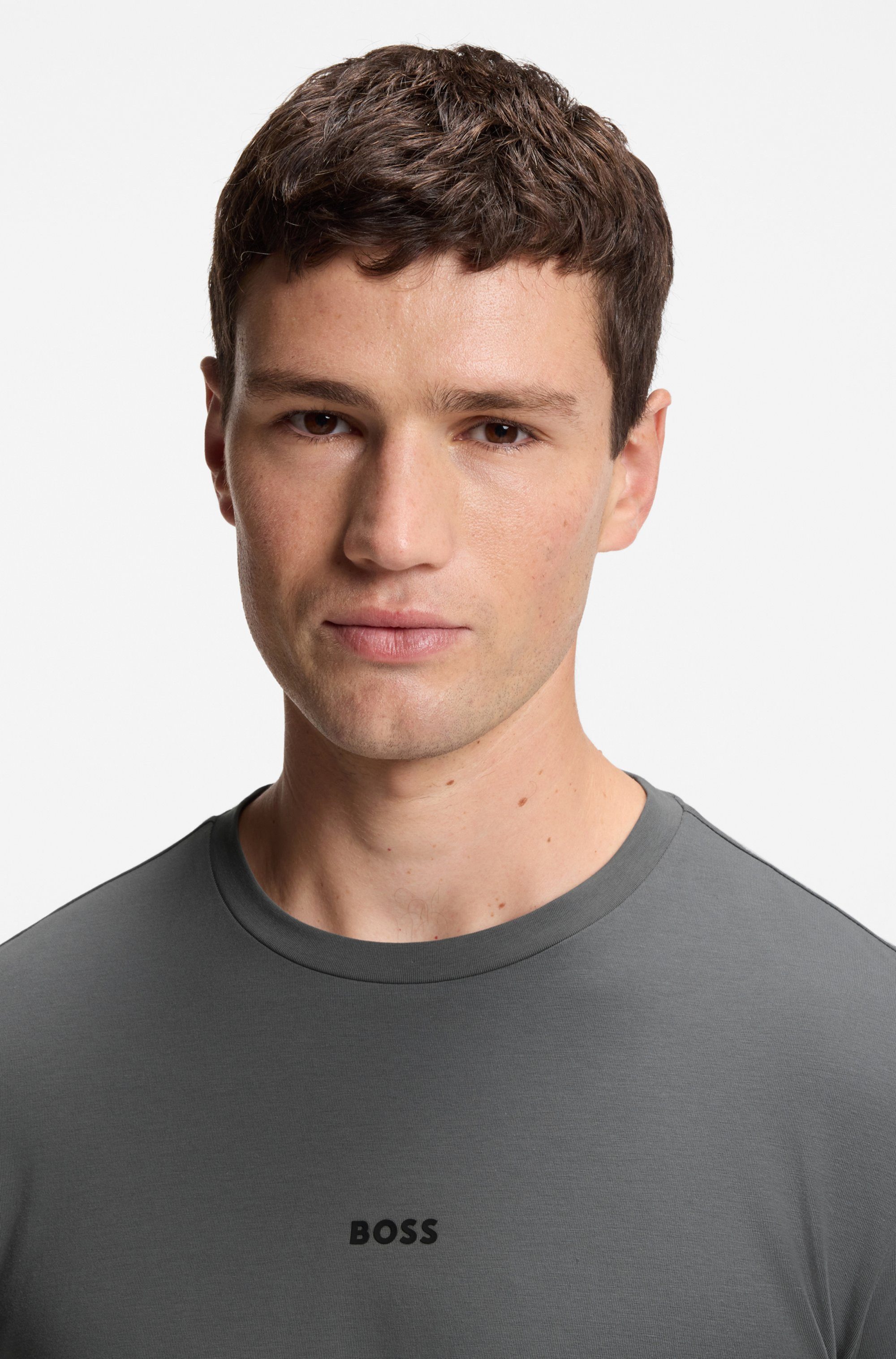 BOSS ORANGE Langarmshirt TChark mit Logo-Schriftzug günstig online kaufen
