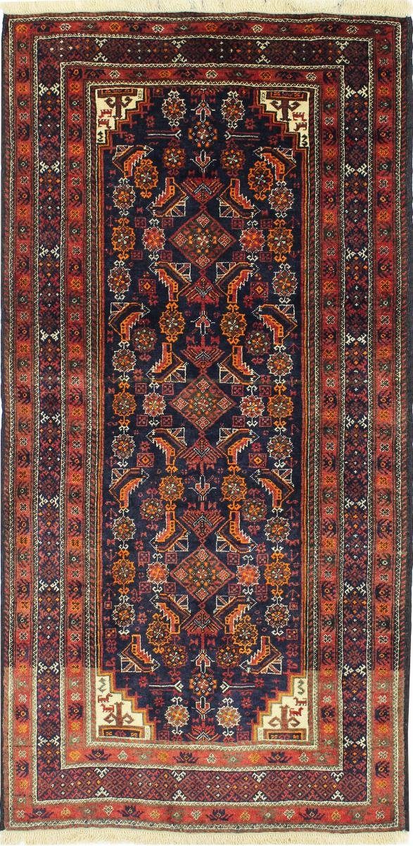 Orientteppich Belutsch 81x171 Handgeknüpfter Perserteppich Nain Läufer, Orientteppich Trading, 6 rechteckig, Höhe: mm 