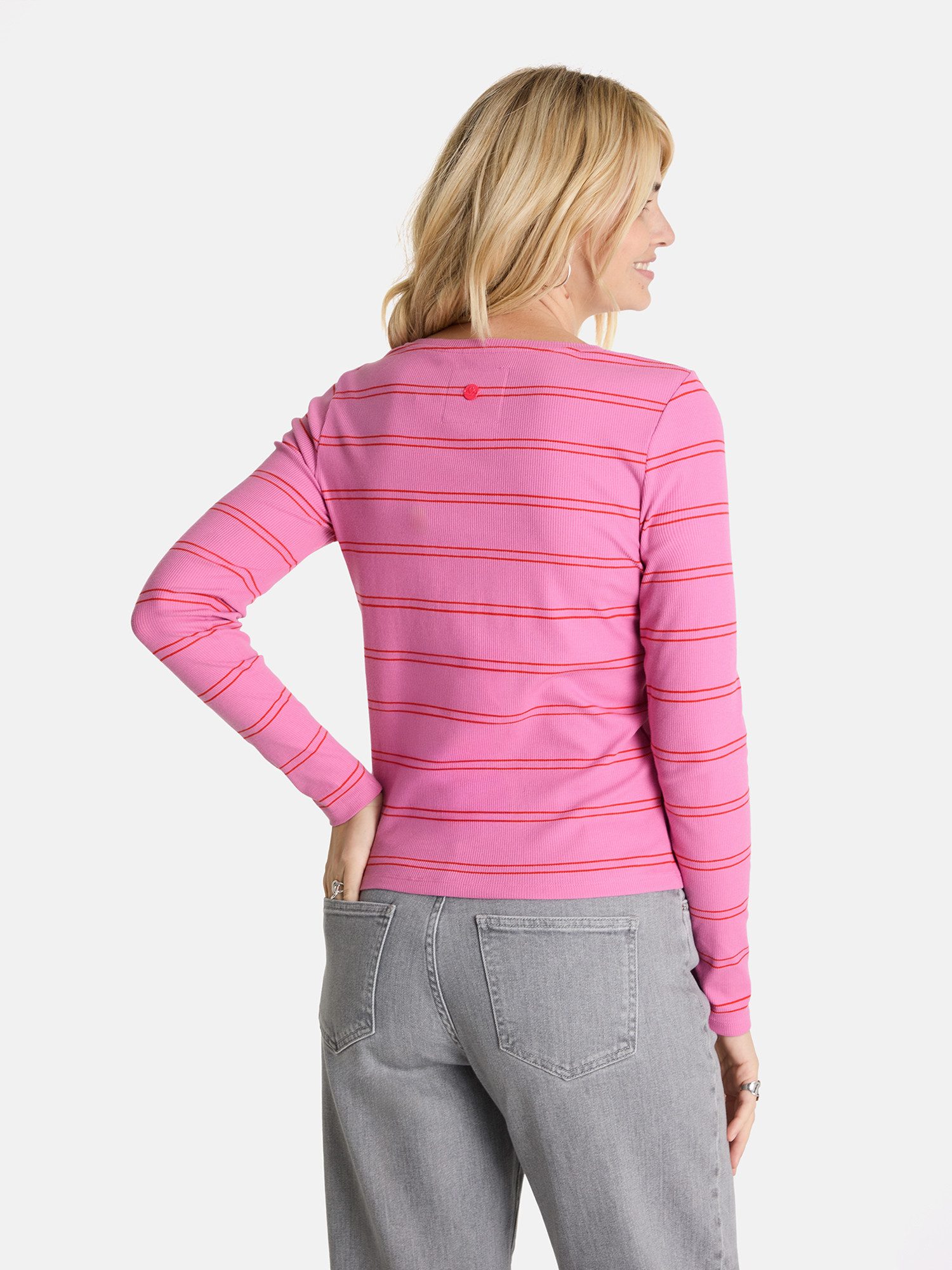 Lieblingsstück Langarmshirt SinaL mit Herzmotiv und Streifen günstig online kaufen