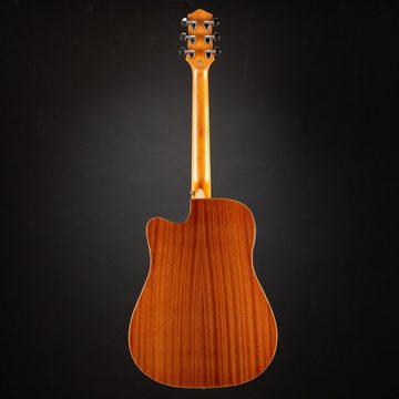 Red Hill Westerngitarre, DCE-S NT Natural Dreadnought Cutaway Westerngitarre, Massive Fichtendecke, Sapele Korpus, JM-6T Tonabnehmer, Stimmgerät, 4-Band Equalizer, Westerngitarre, Dreadnought Cutaway, JM-6T Tonabnehmer