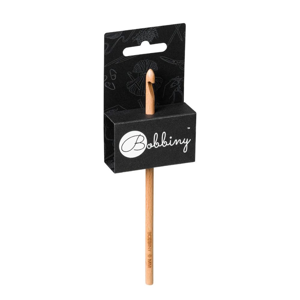 Bobbiny Häkelnadeln Bobbiny Häkelnadel Buchenholz Длина 17 cm Stärke 4-16 mm, Häkelnadel aus Buchenholz 17 cm