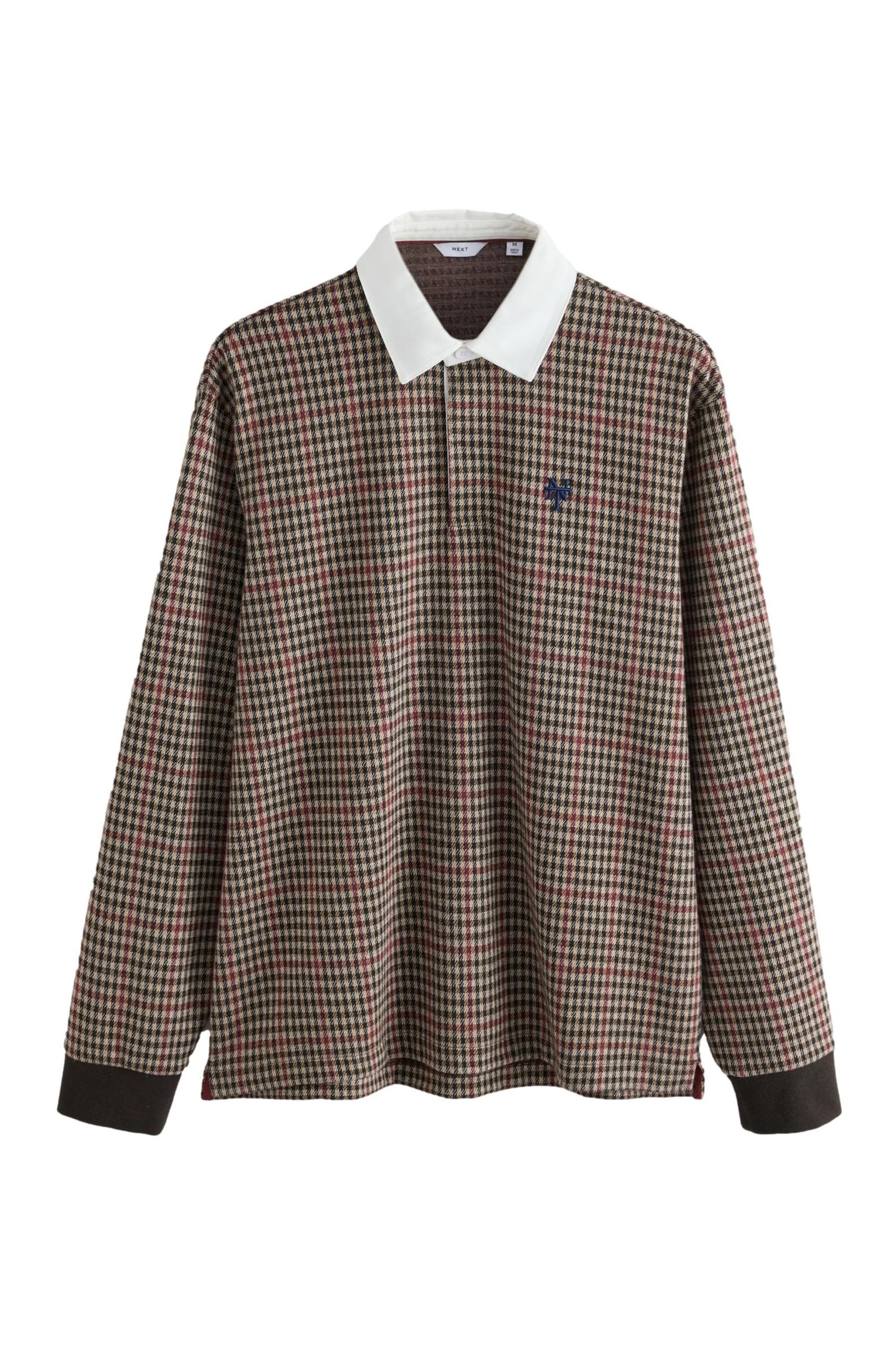 Next Rugbyshirt Rugbyhemd mit traditionellem Muster (1-tlg)