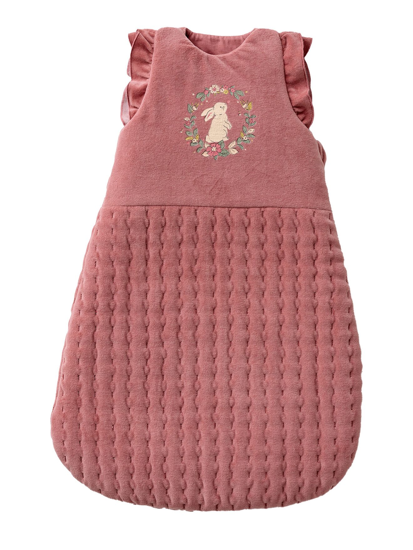 vertbaudet Babyschlafsack Baby Winterschlafsack VERZAUBERTER HASE mit Volan günstig online kaufen