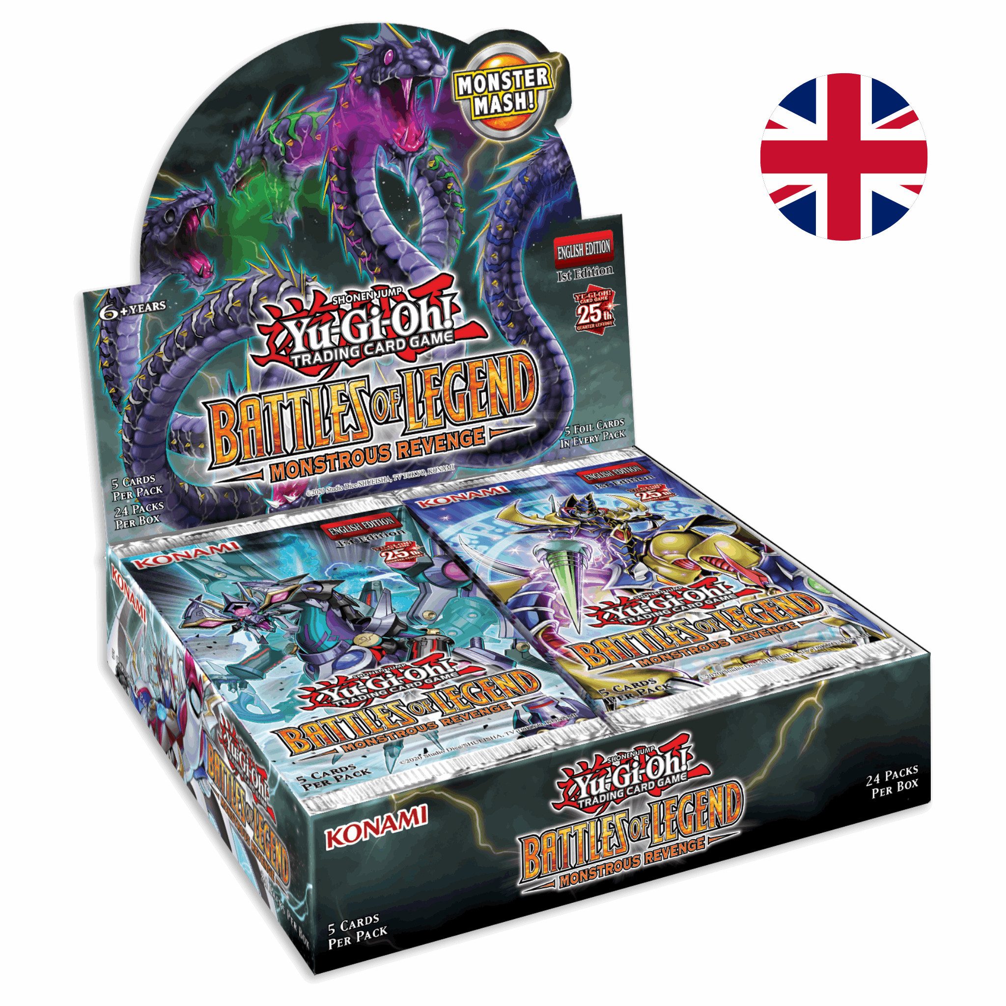 Konami Sammelkarte Yu-Gi-Oh! Battles of Legend: Monstrous Revenge Display Englisch