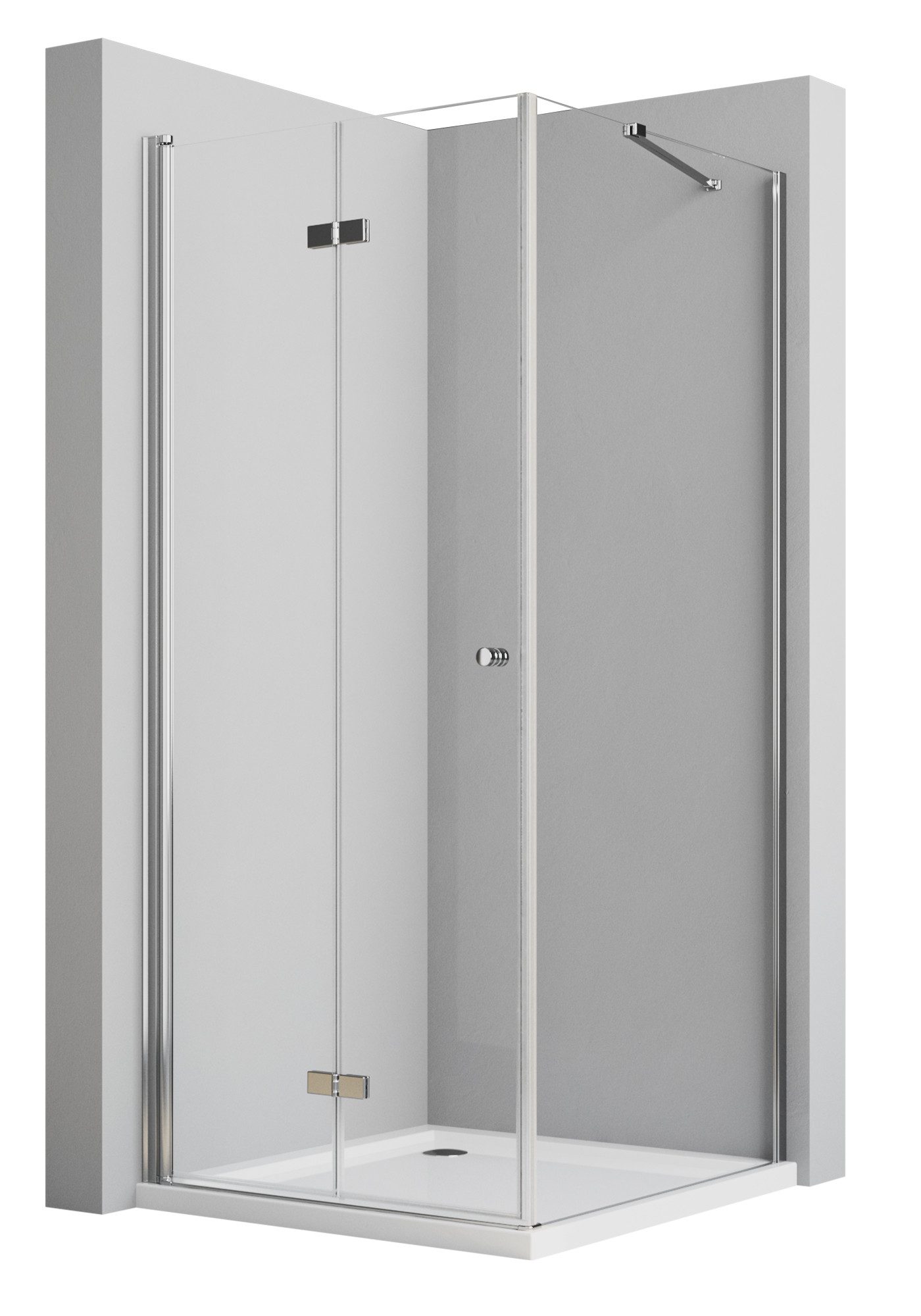Boromal Eckdusche Duschkabine ecke 90x90 cm günstig online kaufen