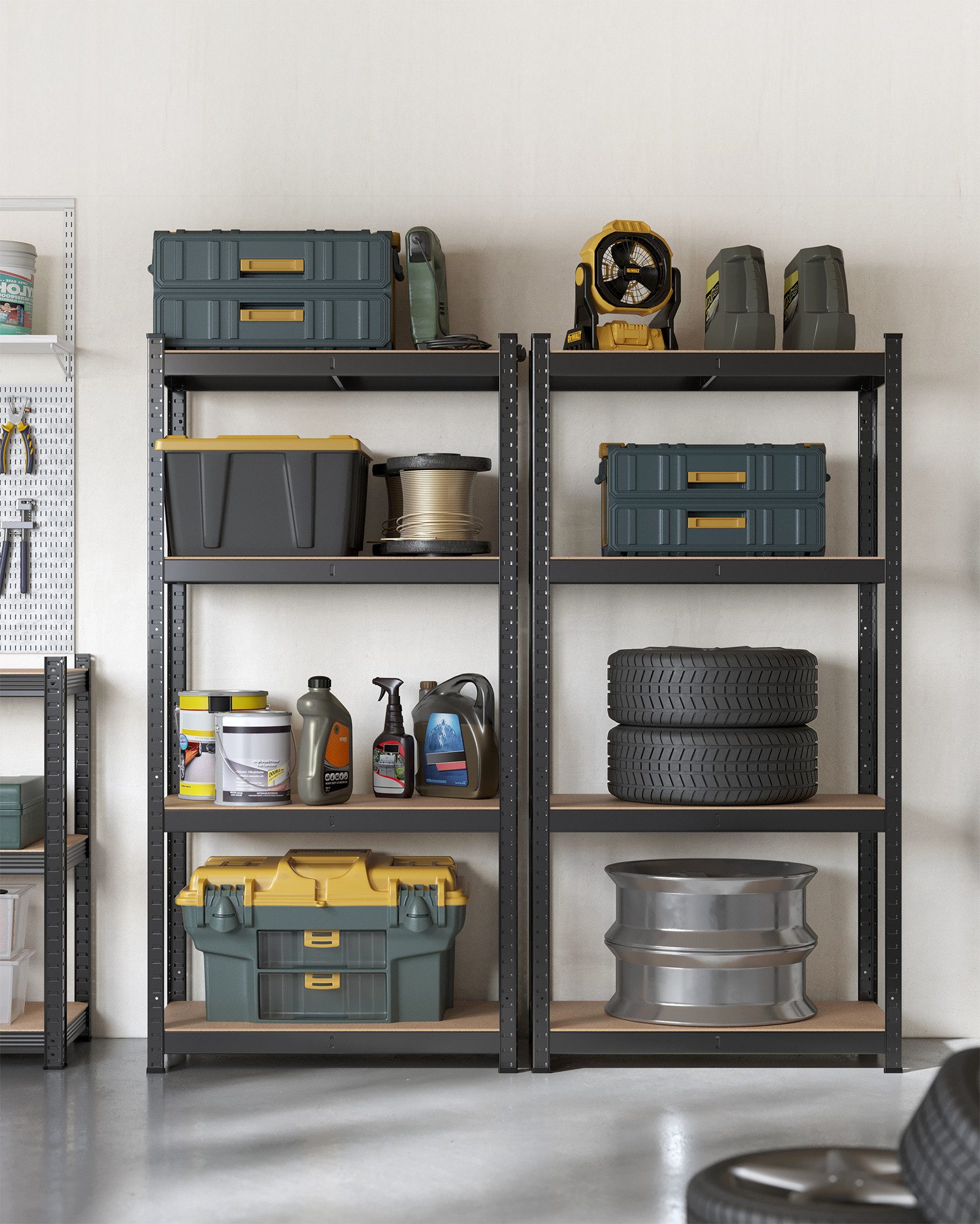 SONGMICS Standregal Küchenregal, 2-tlg., Lagerregal, 40 x 80 x 160 cm,4 ver günstig online kaufen