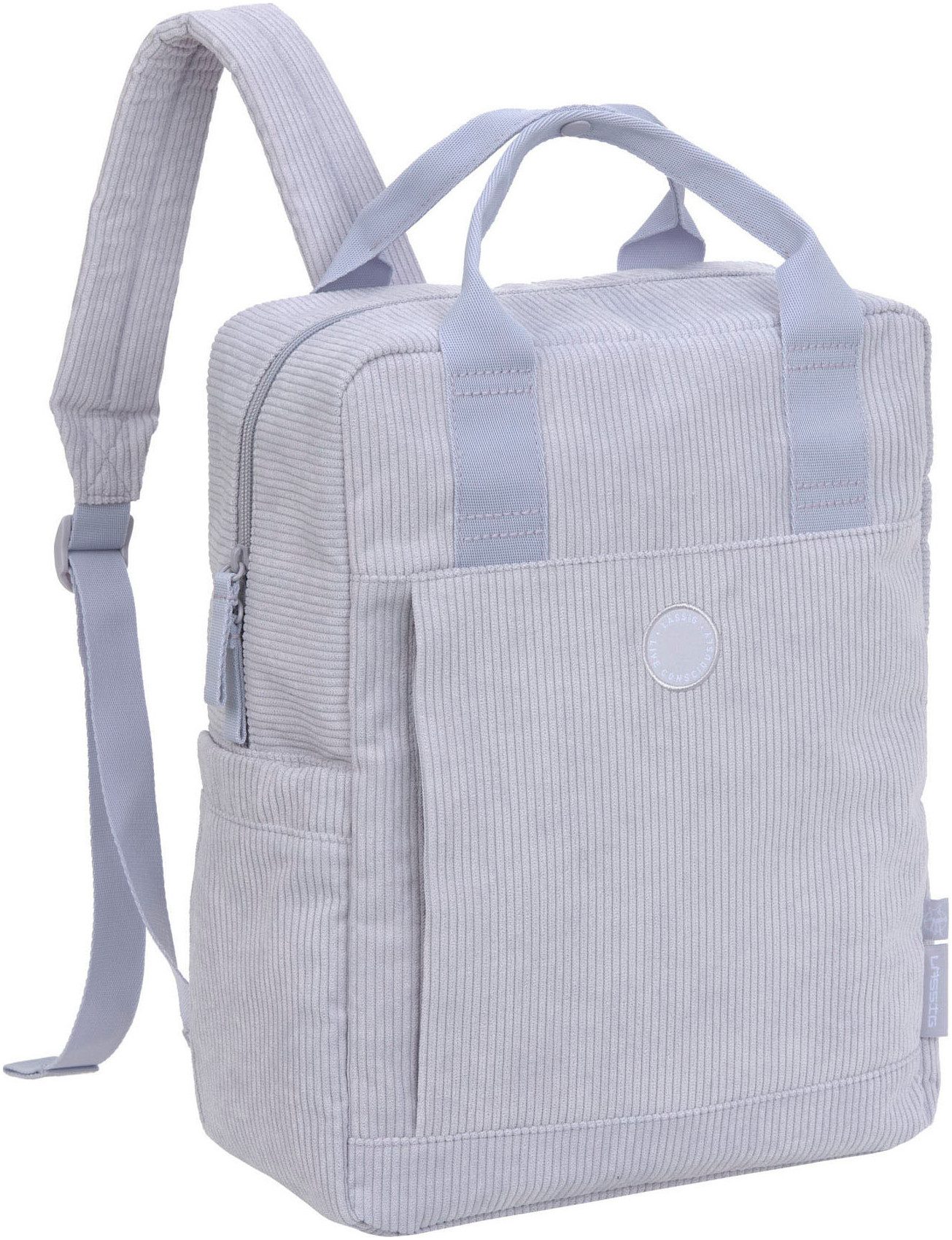 LÄSSIG Wickelrucksack Green Label, Vividal Backpack, Cord lilac