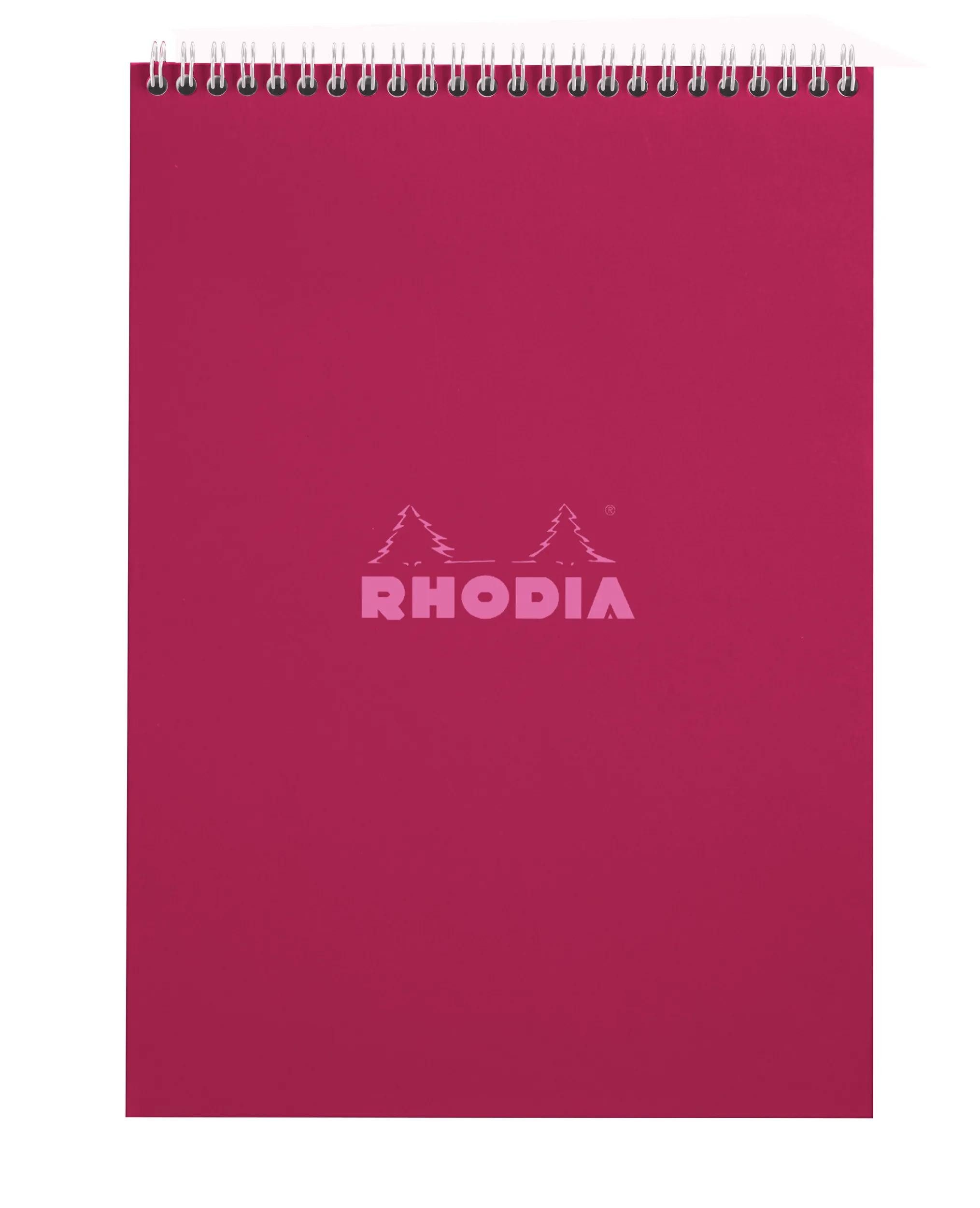 Rhodia Notizheft 5x Rhodia Block A4 Pflaume Lin 80Bl 118424C, Spiralblock