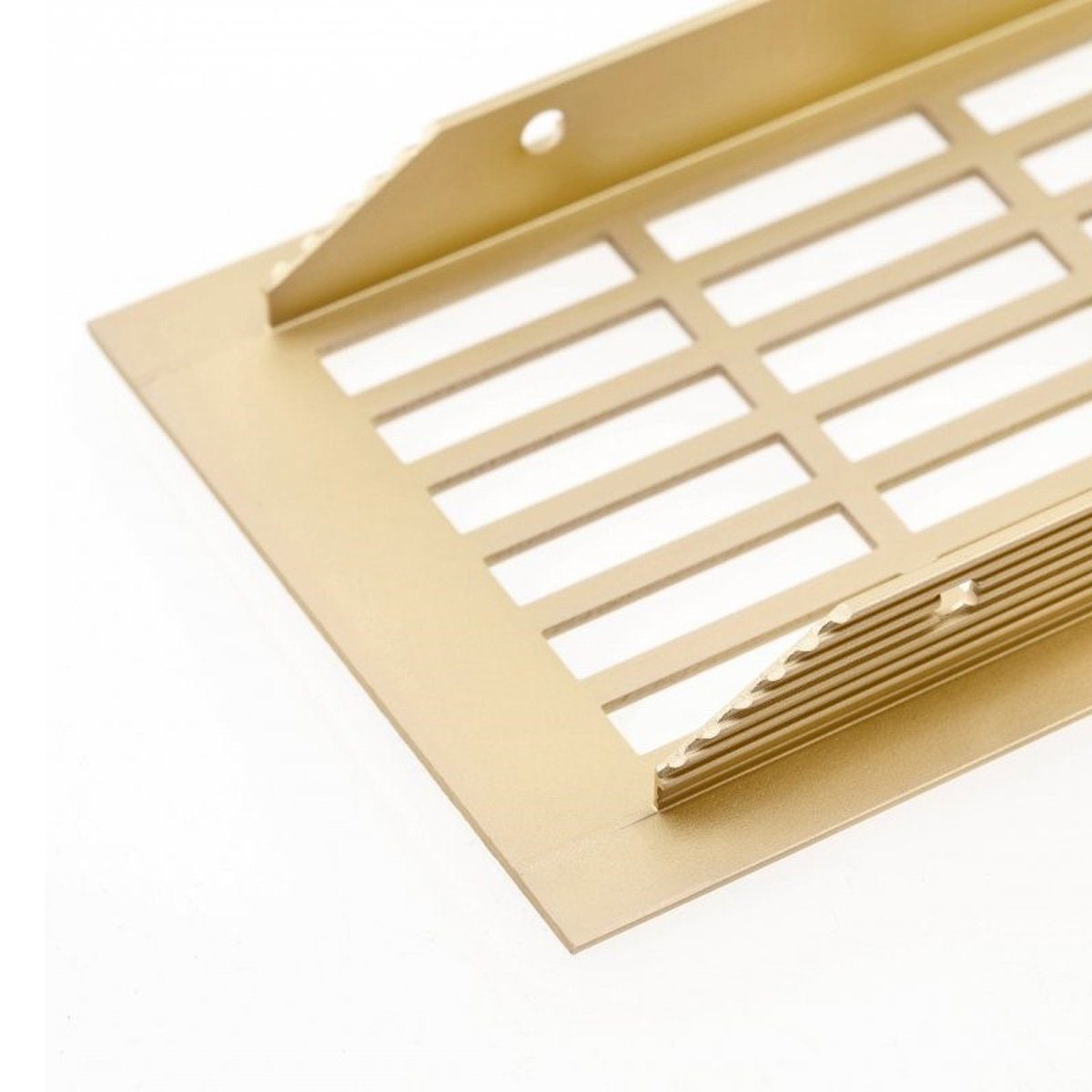 MS Beschläge Lüftungsgitter Stegblech Aluminium-Gitter 80x480mm gerade Lochung