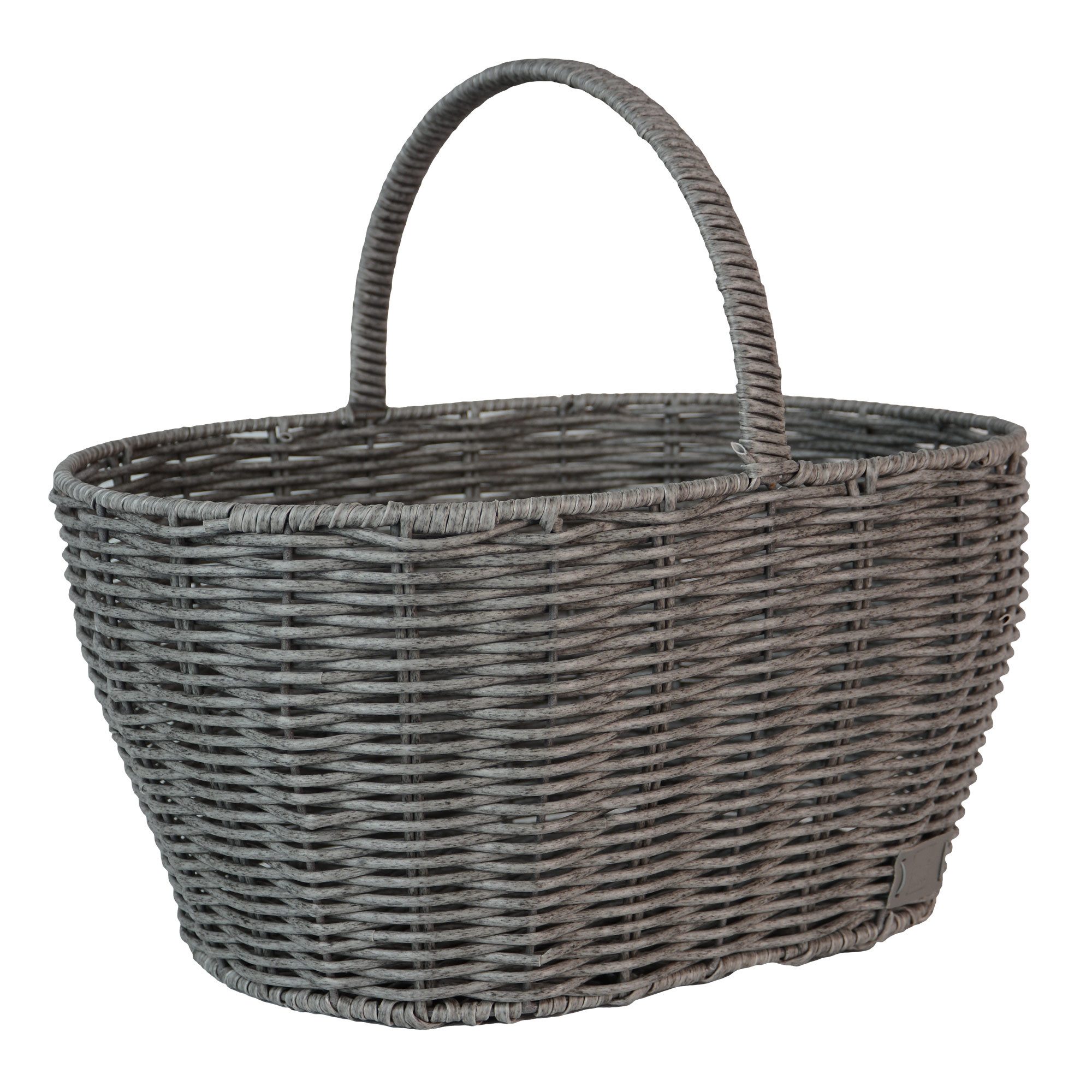 UNUS HOME Einkaufskorb Rattan-Optik Henkelkorb, Bügelkorb Tragekorb Flechtkorb Marktkorb Kaminholzkorb Geschenkekorb