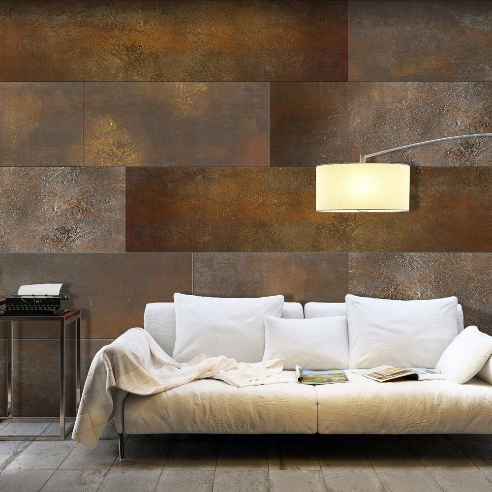 KUNSTLOFT Vliestapete Golden Cascade 1x0.7 m, halb-matt, lichtbeständige Design Tapete