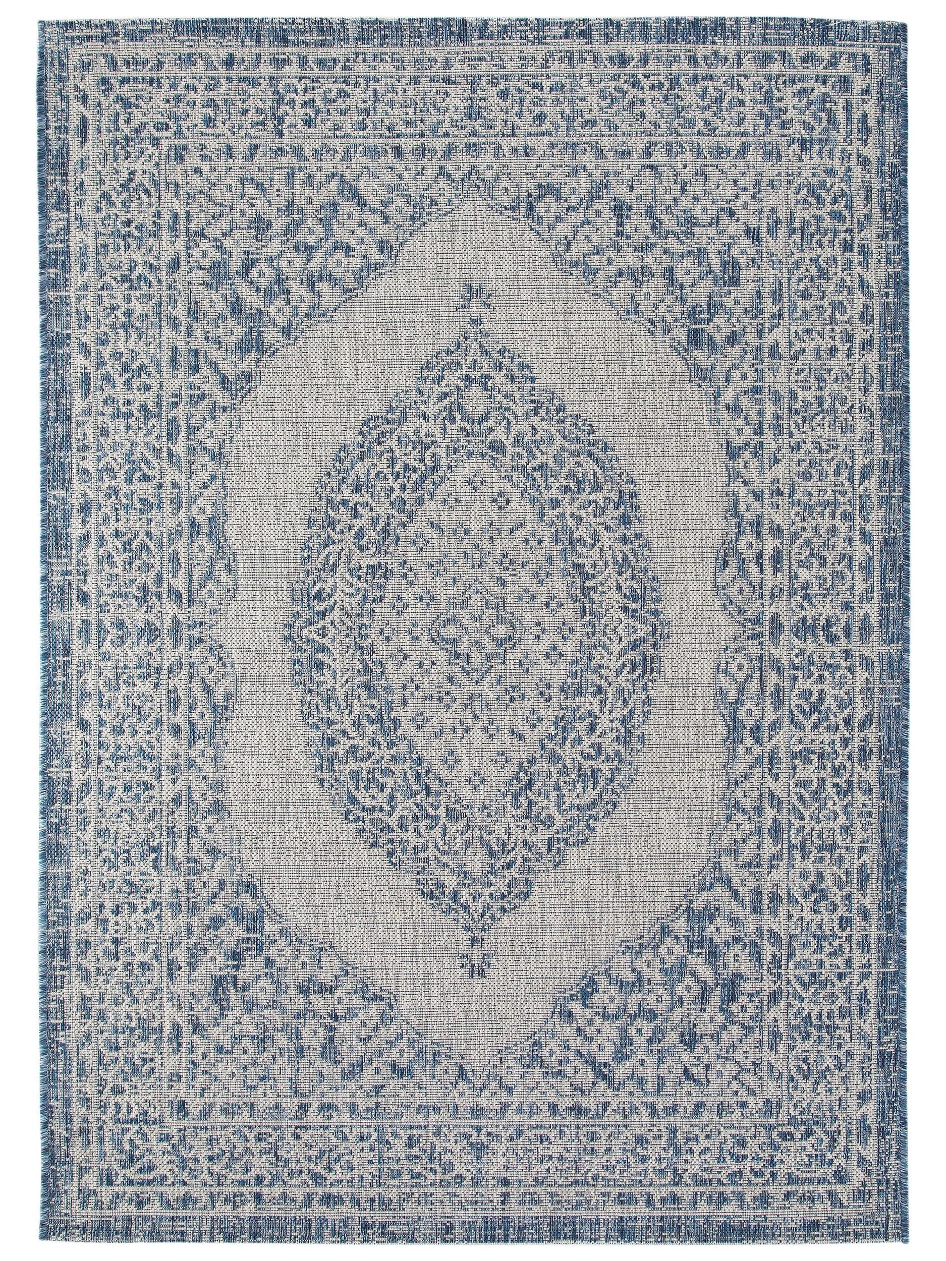 benuta Outdoorteppich Cleo, rechteckig, Höhe: 5 mm, Teppich Wohnzimmer, Schlafzimmer, Esszimmer, Flur, Kunstfaser, Cozy